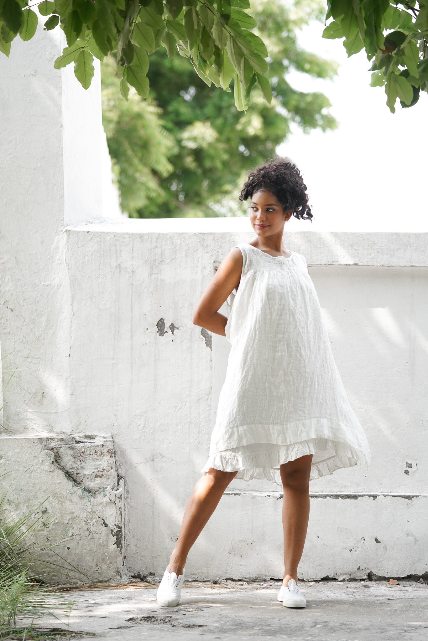 Nila Dress - Gauze Linen