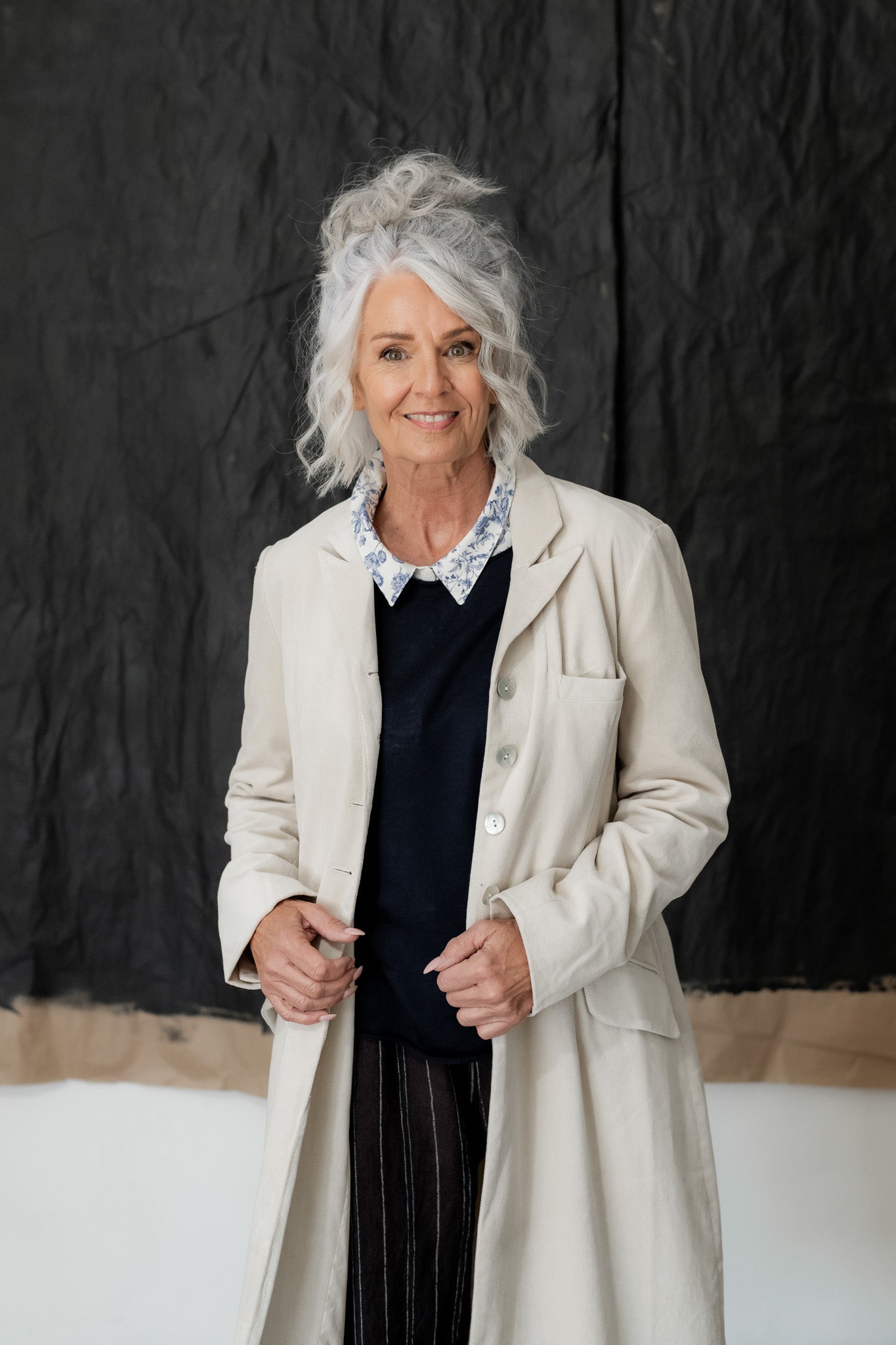 Arc Coat - Cotton Velvet