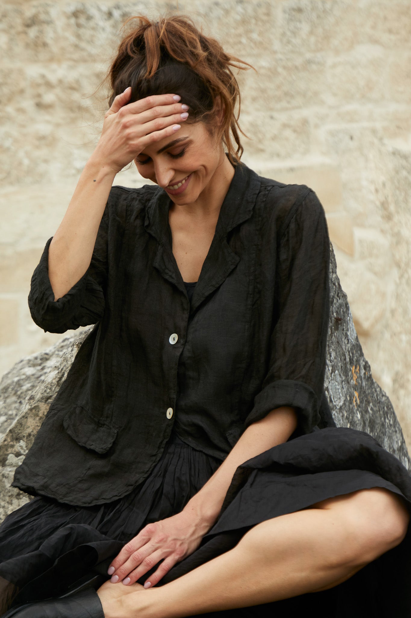 Henri Jacket - Gauze Linen is a unique fashion creation from MegbyDesign within our Jackets range.
