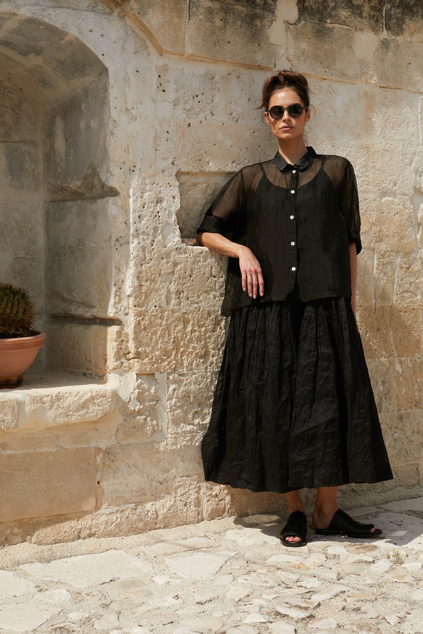 Chiara Shirt- Silk Organza