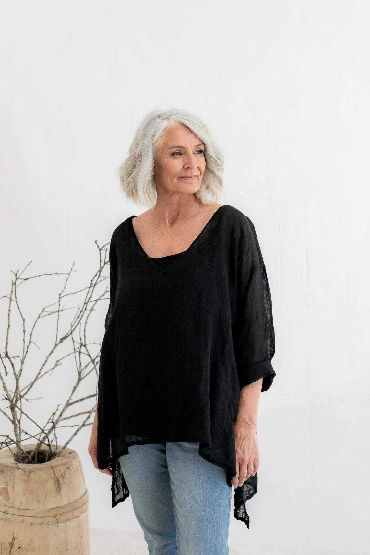 Collie Top - Gauze Linen