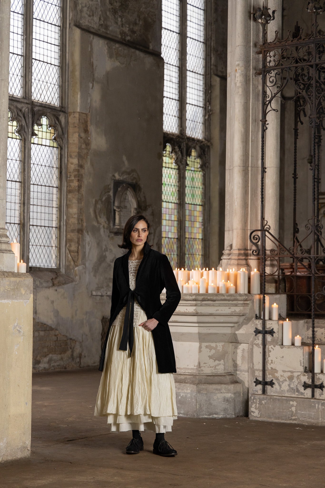 Amélie Women's Tutu Slip Dress - Silk | Cream | Black