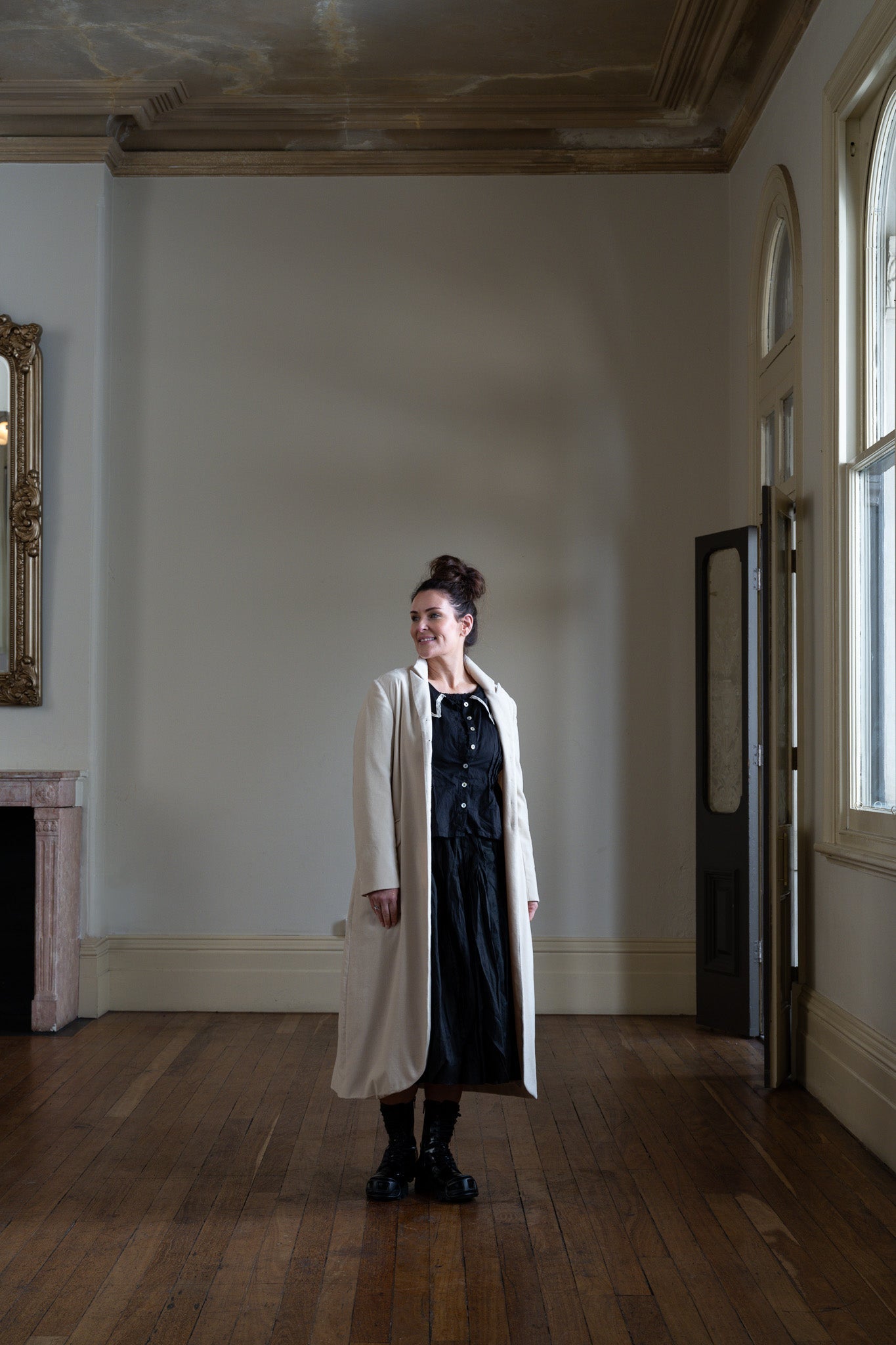 Arc Coat - Cotton Velvet - MegbyDesign