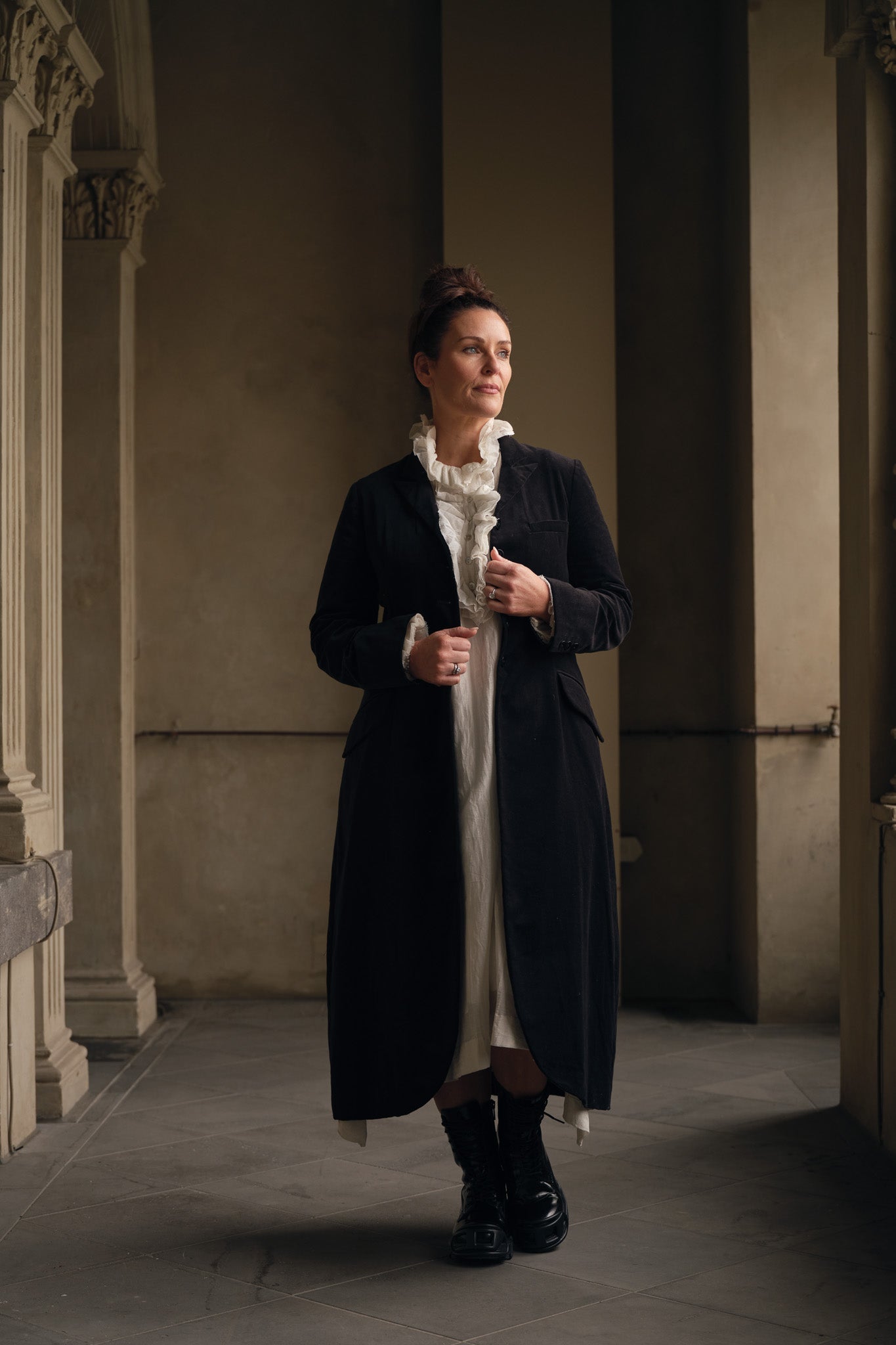 Arc Coat - Cotton Velvet - MegbyDesign