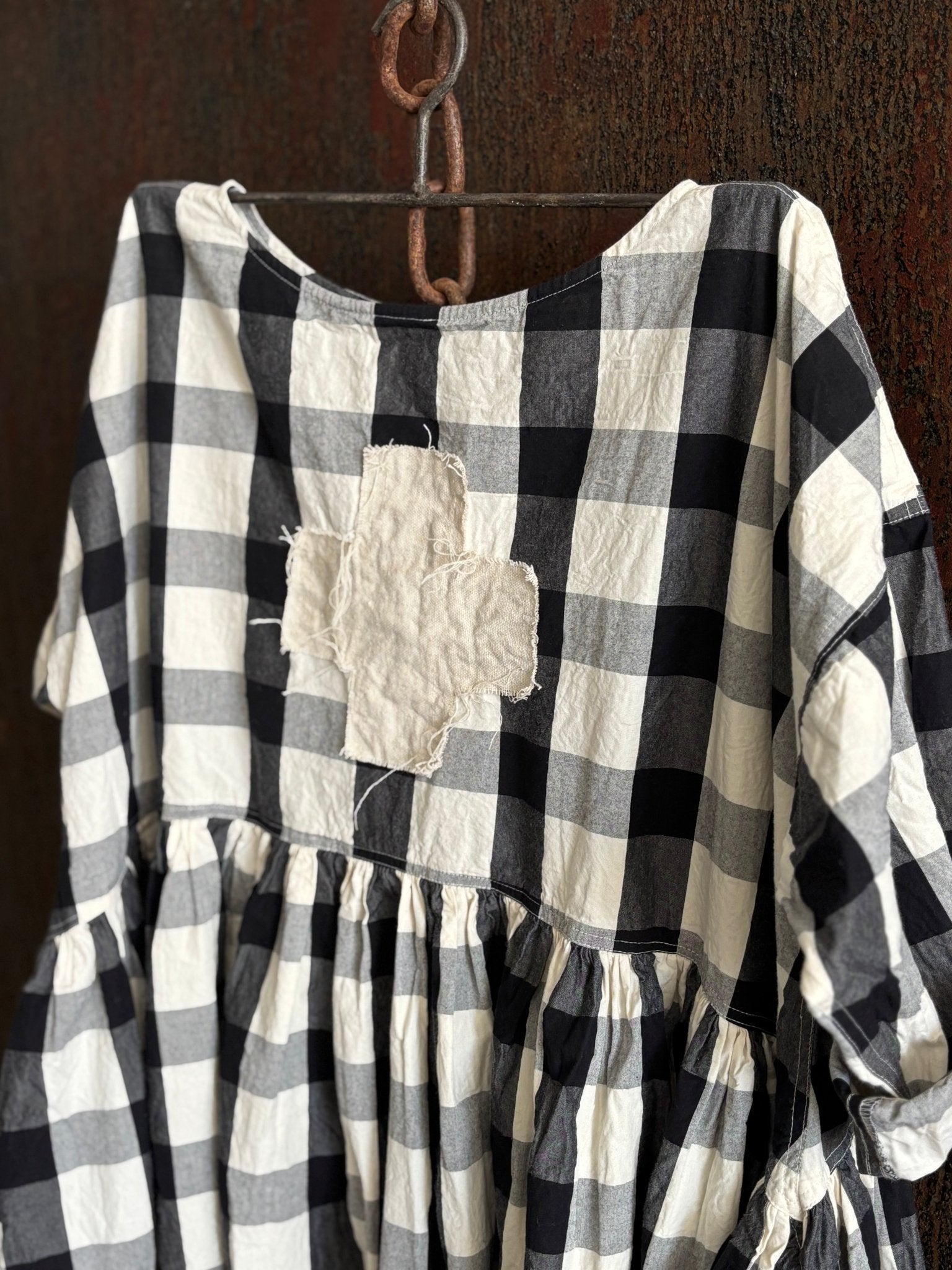 Billy Dress - Cotton Canvas Swiss Cross - MegbyDesign