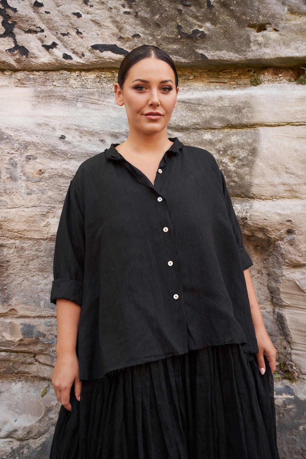 Capria Shirt - Linen - MegbyDesign