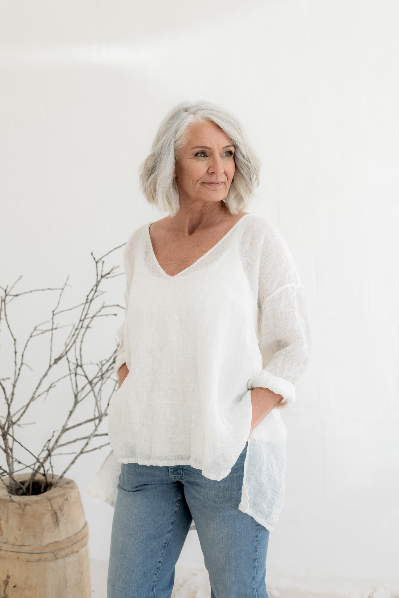 Collie Top - Gauze Linen - MegbyDesign