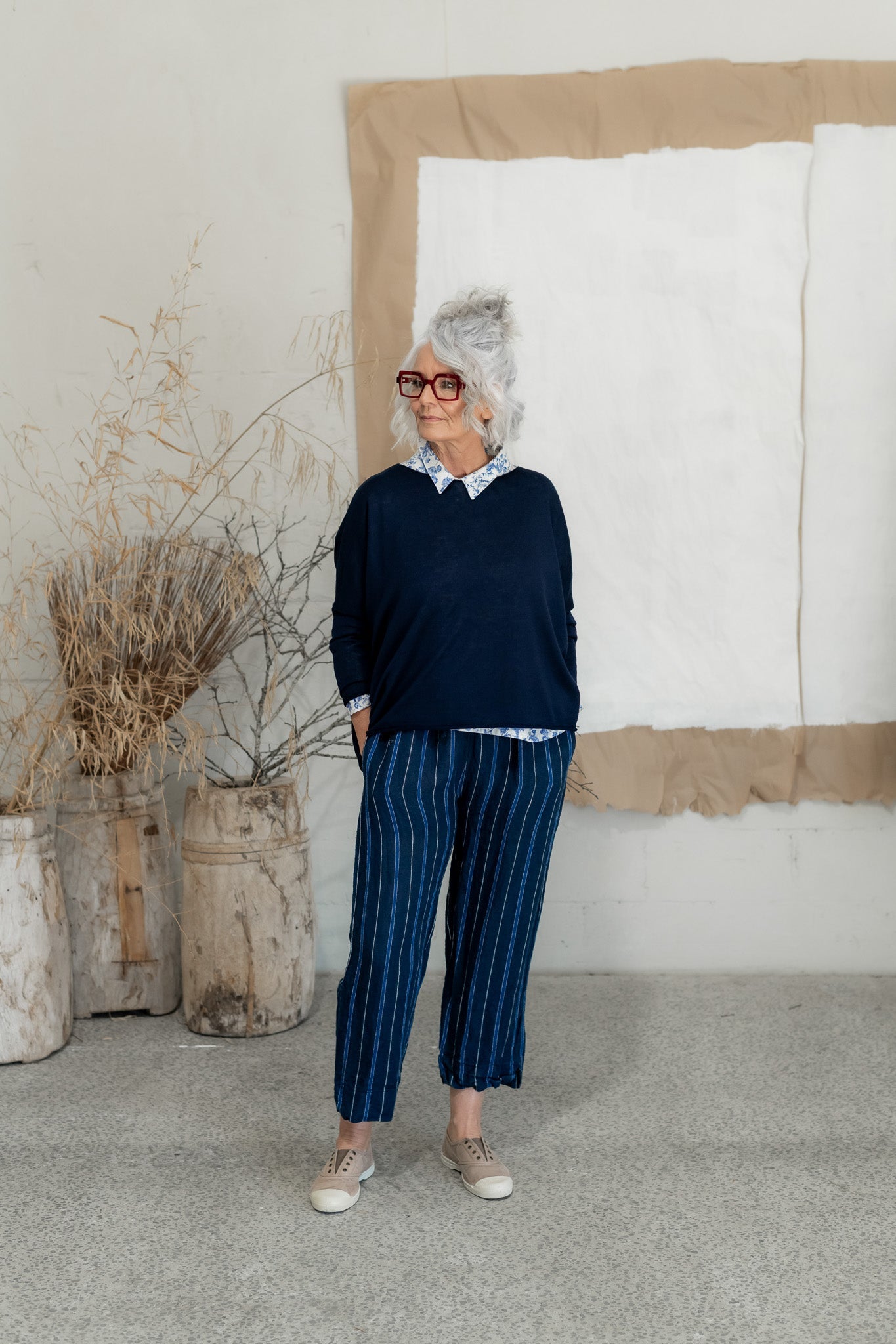 Léon Pant - Linen - MegbyDesign