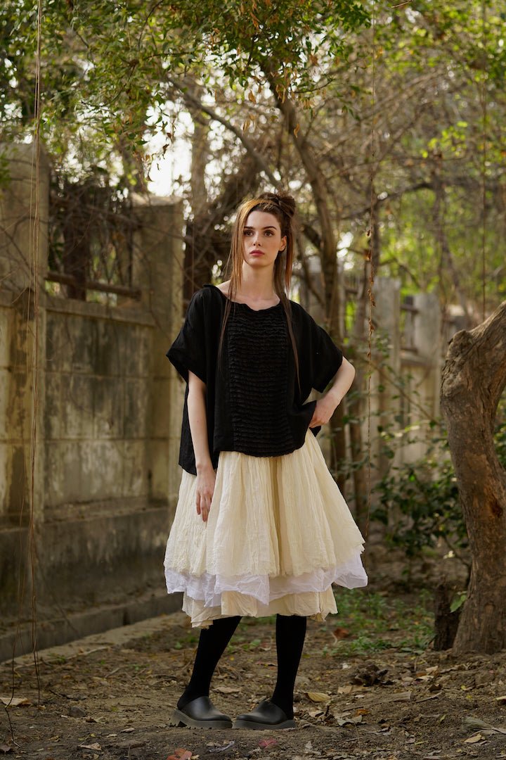Luna Top - Linen & Lace - MegbyDesign