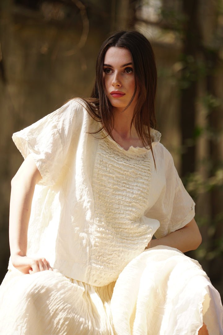 Luna Top - Linen & Lace - MegbyDesign