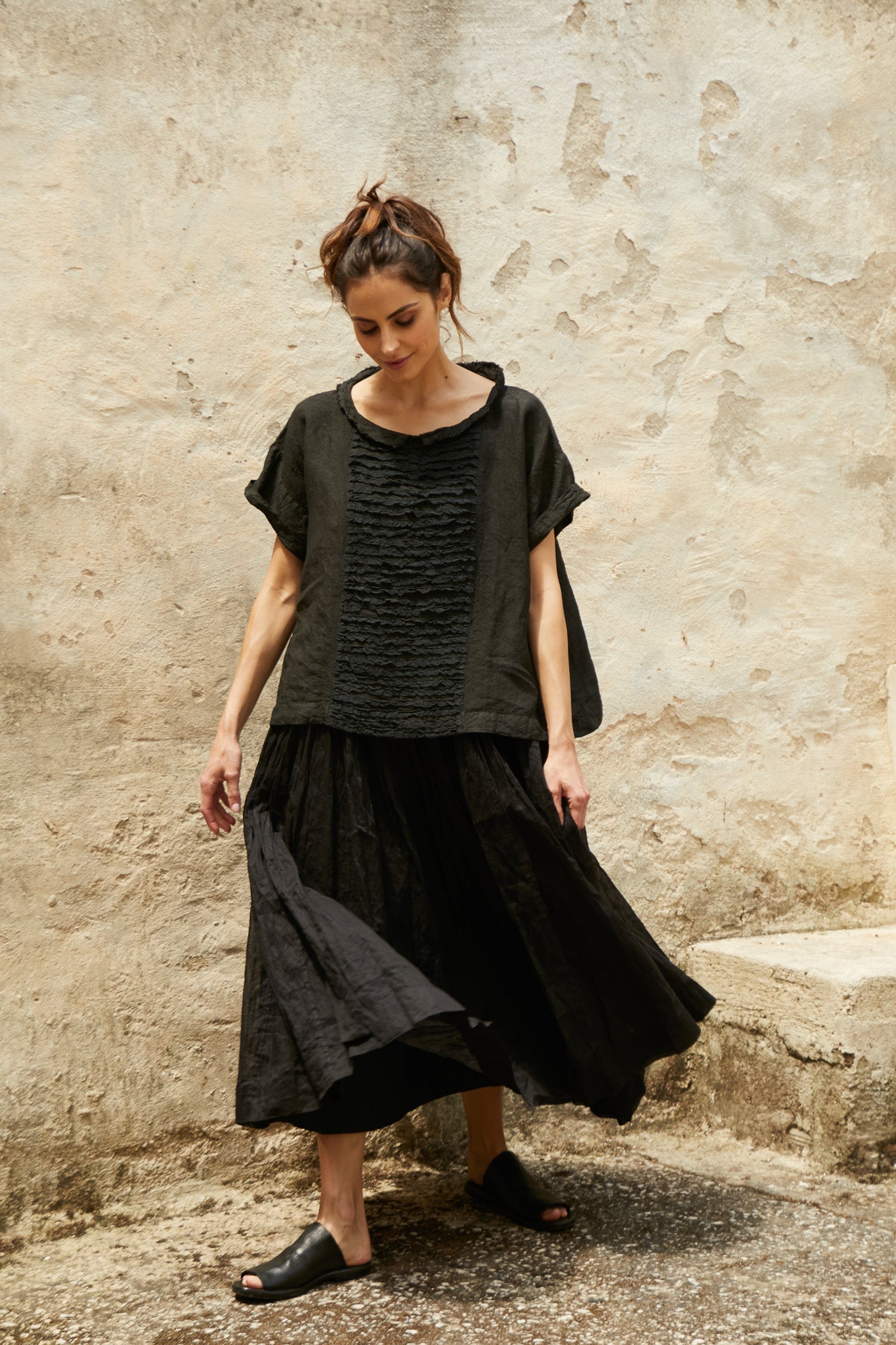 Luna Top - Linen & Lace - MegbyDesign
