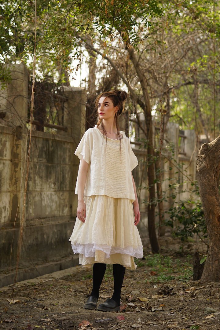 Luna Top - Linen & Lace - MegbyDesign