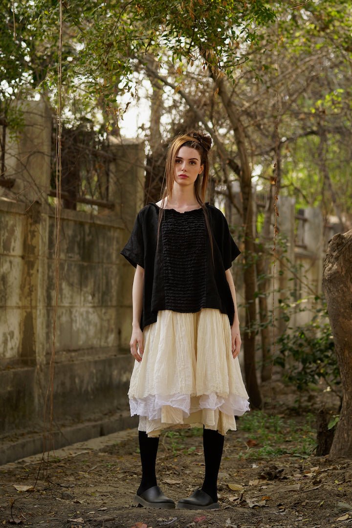 Luna Top - Linen & Lace - MegbyDesign