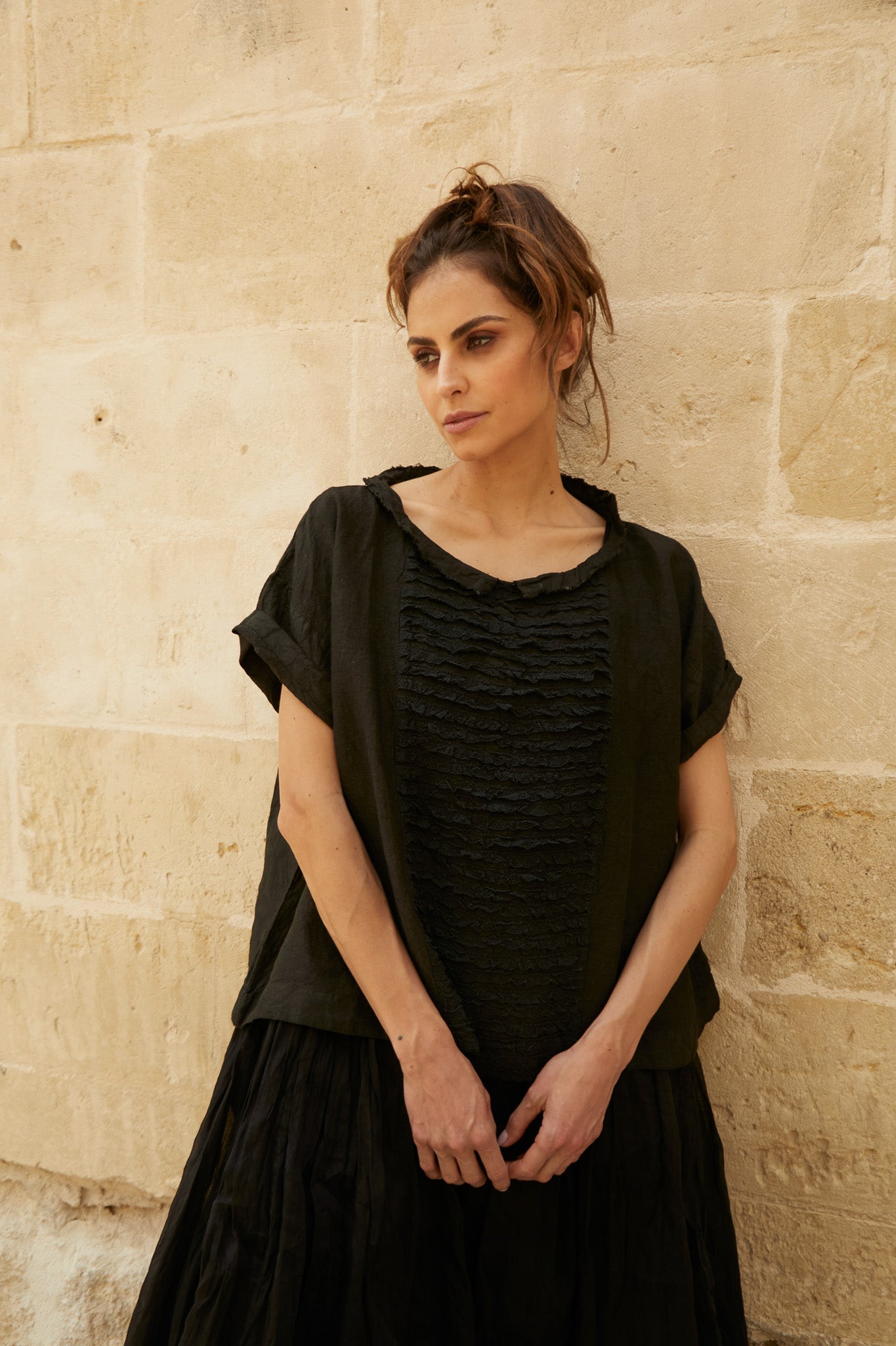 Luna Top - Linen & Lace - MegbyDesign