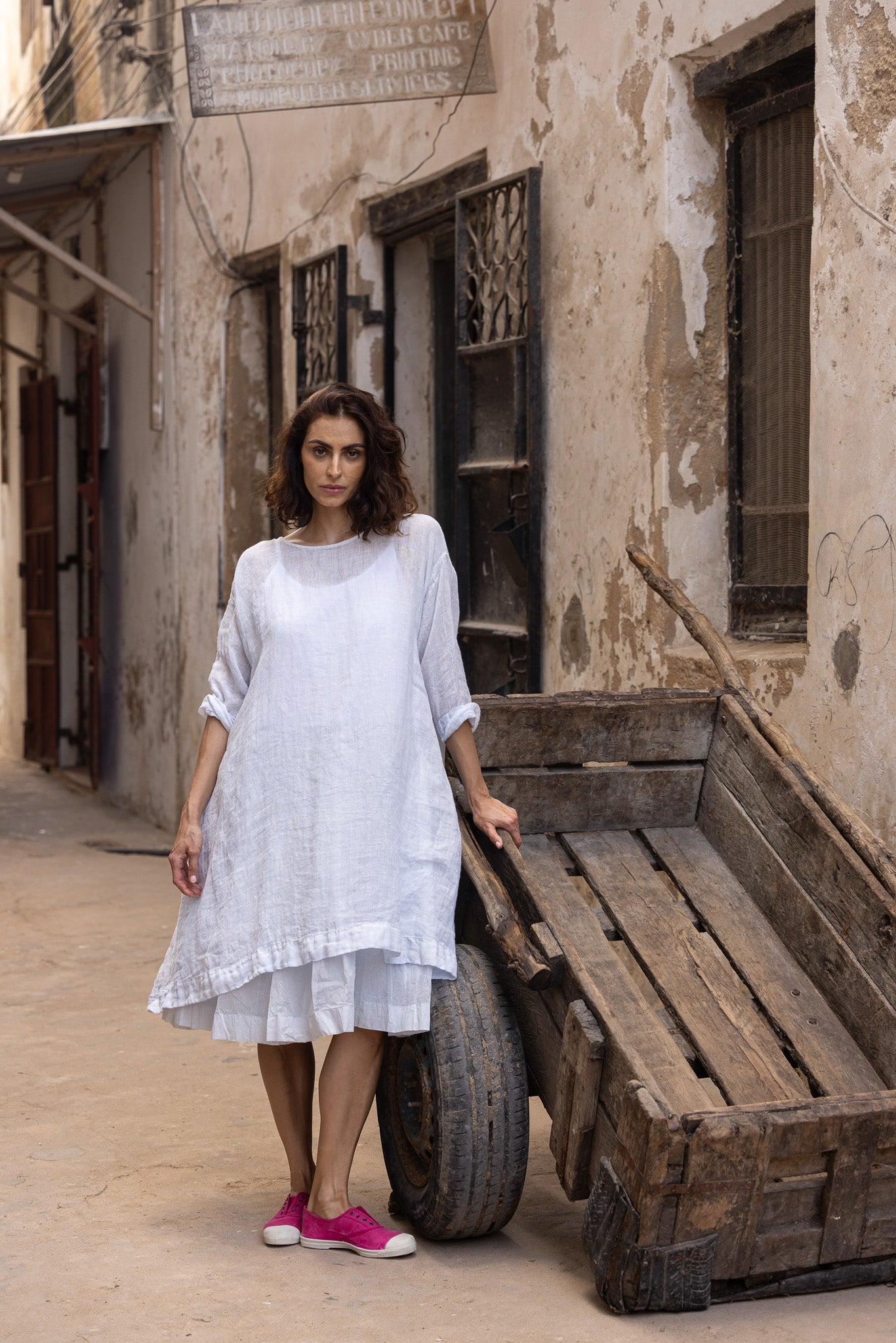 Sylvie Tunic - Gauze Linen - MegbyDesign