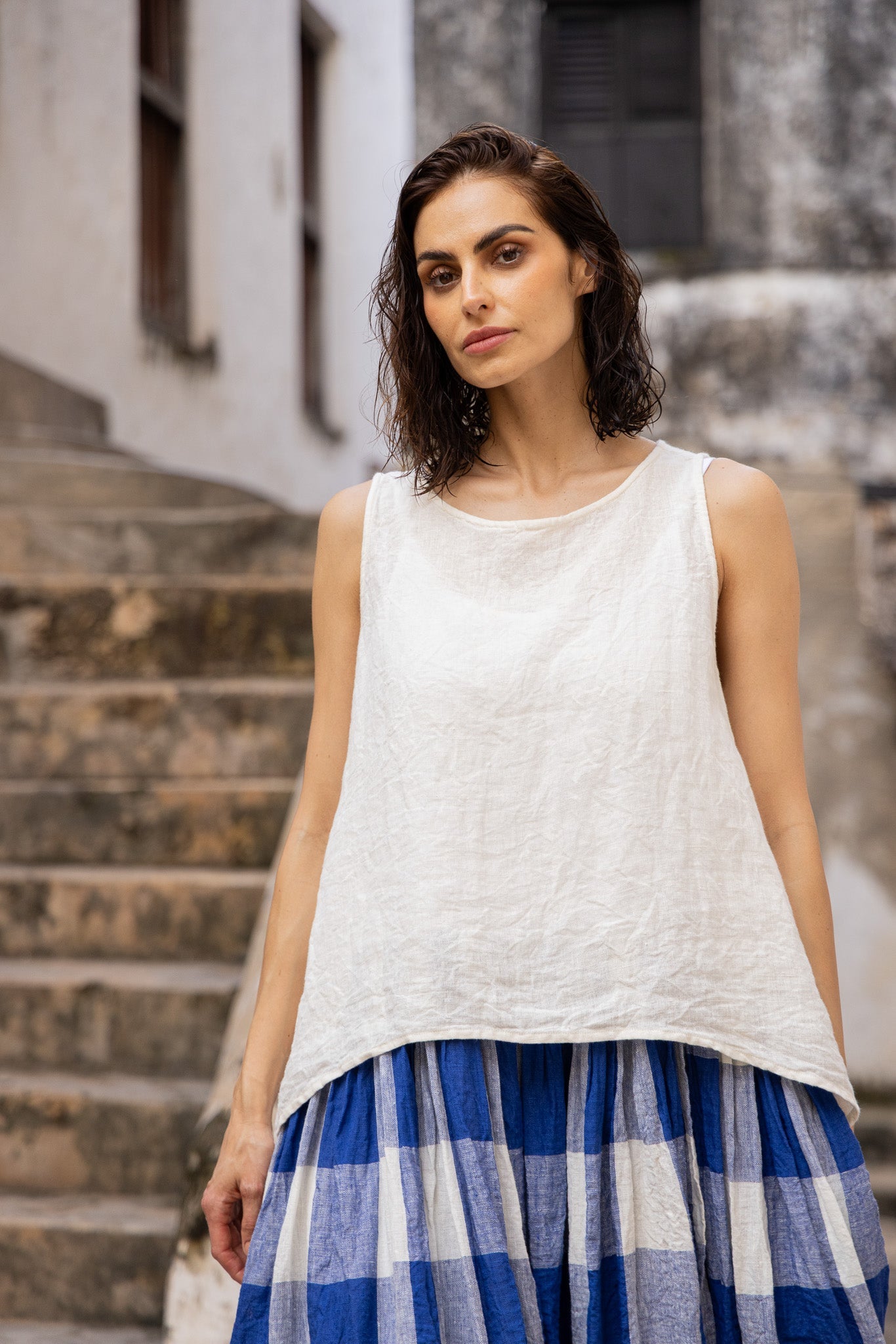 Taji Top - Linen - MegbyDesign