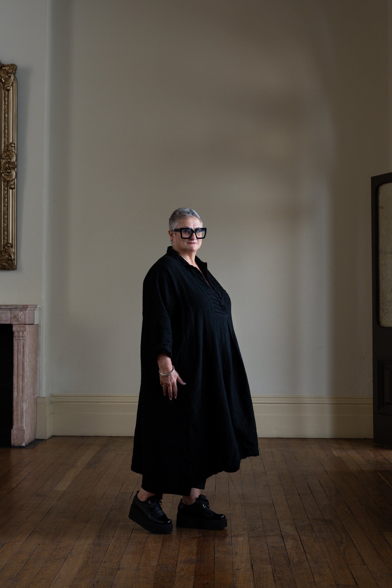 Yves Tuxedo Dress - Linen - MegbyDesign