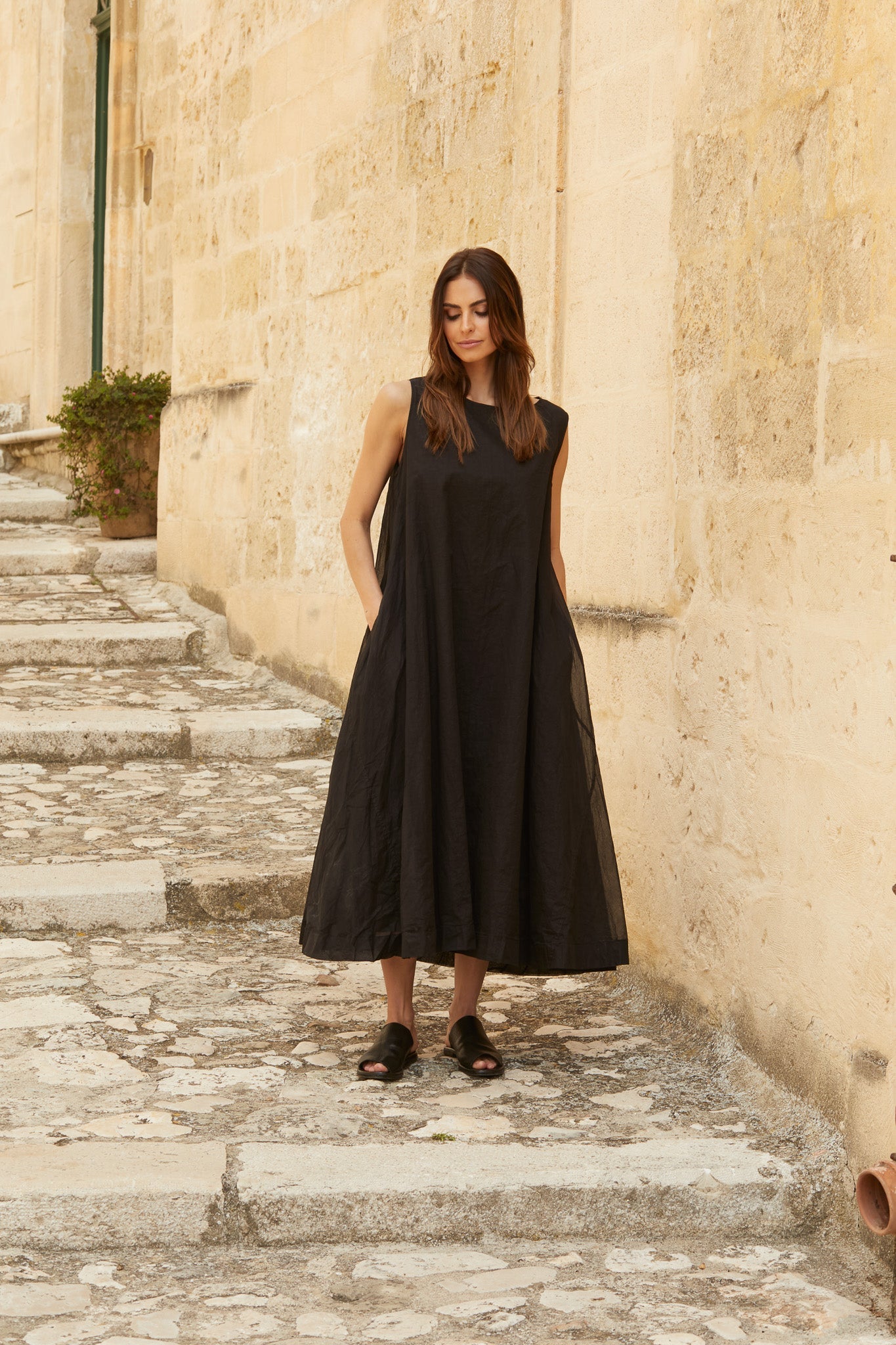 Zahra Dress - Cotton Organdy & Paper Cotton - MegbyDesign