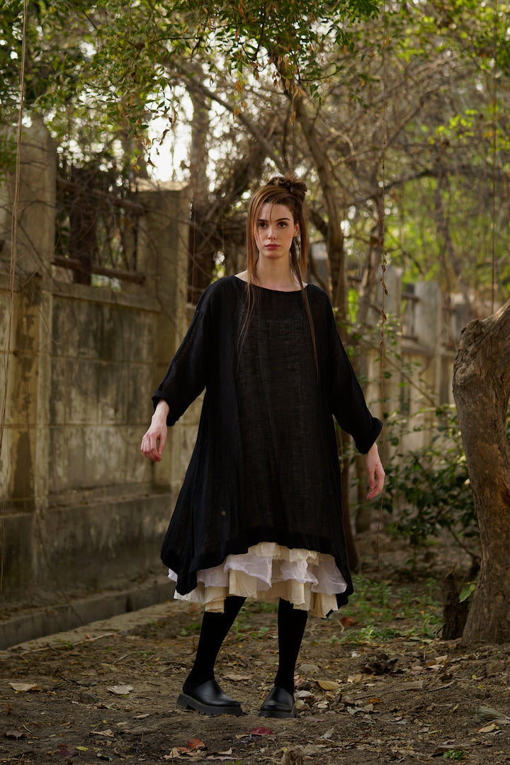 Sylvie Tunic Dress - Gauze Linen is a unique fashion creation from MegbyDesign within our Dress range.