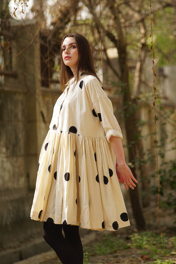 Edith Short Dress - Cotton Twill