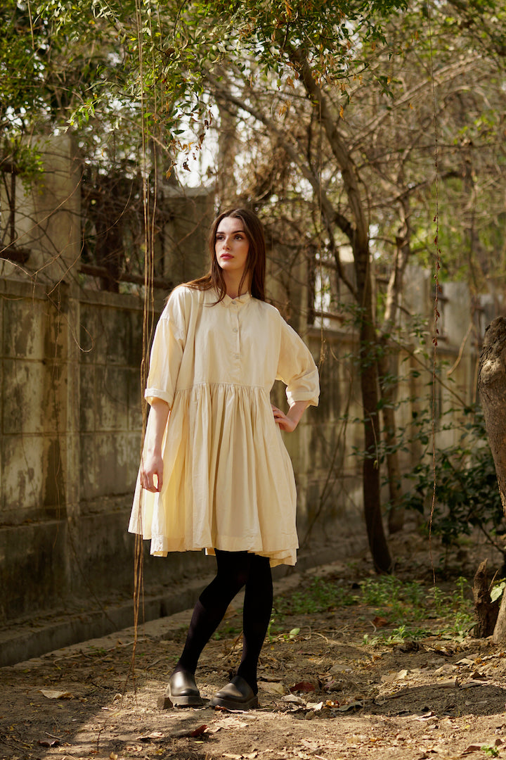 Edith Short Dress - Cotton Twill