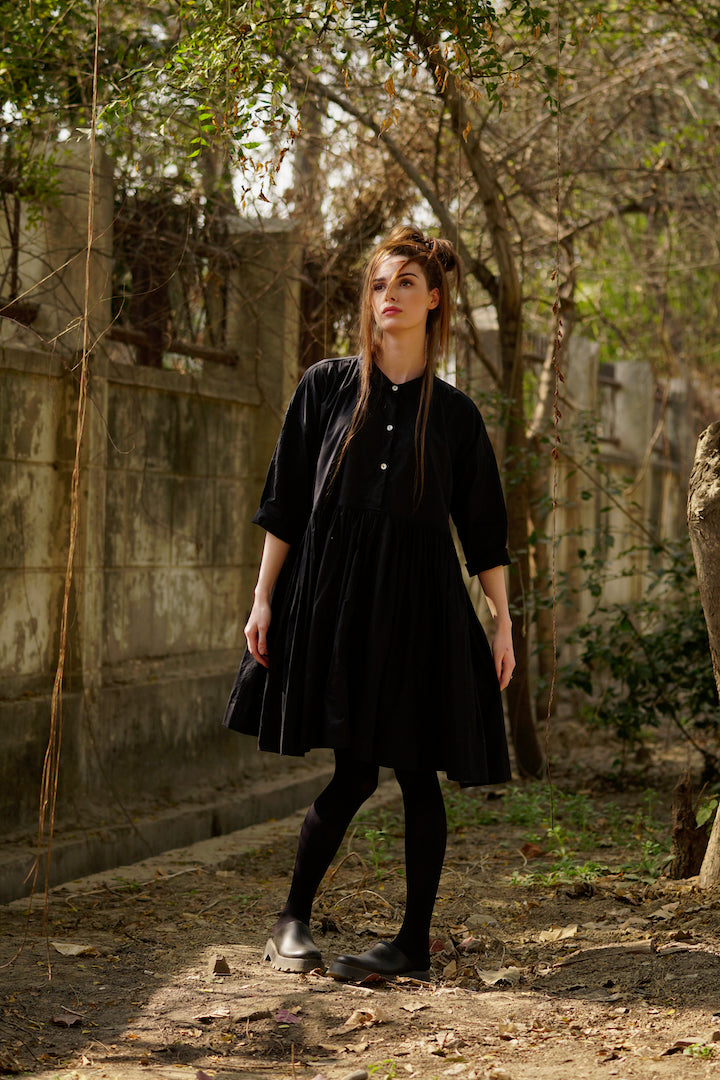 Edith Short Dress - Cotton Twill