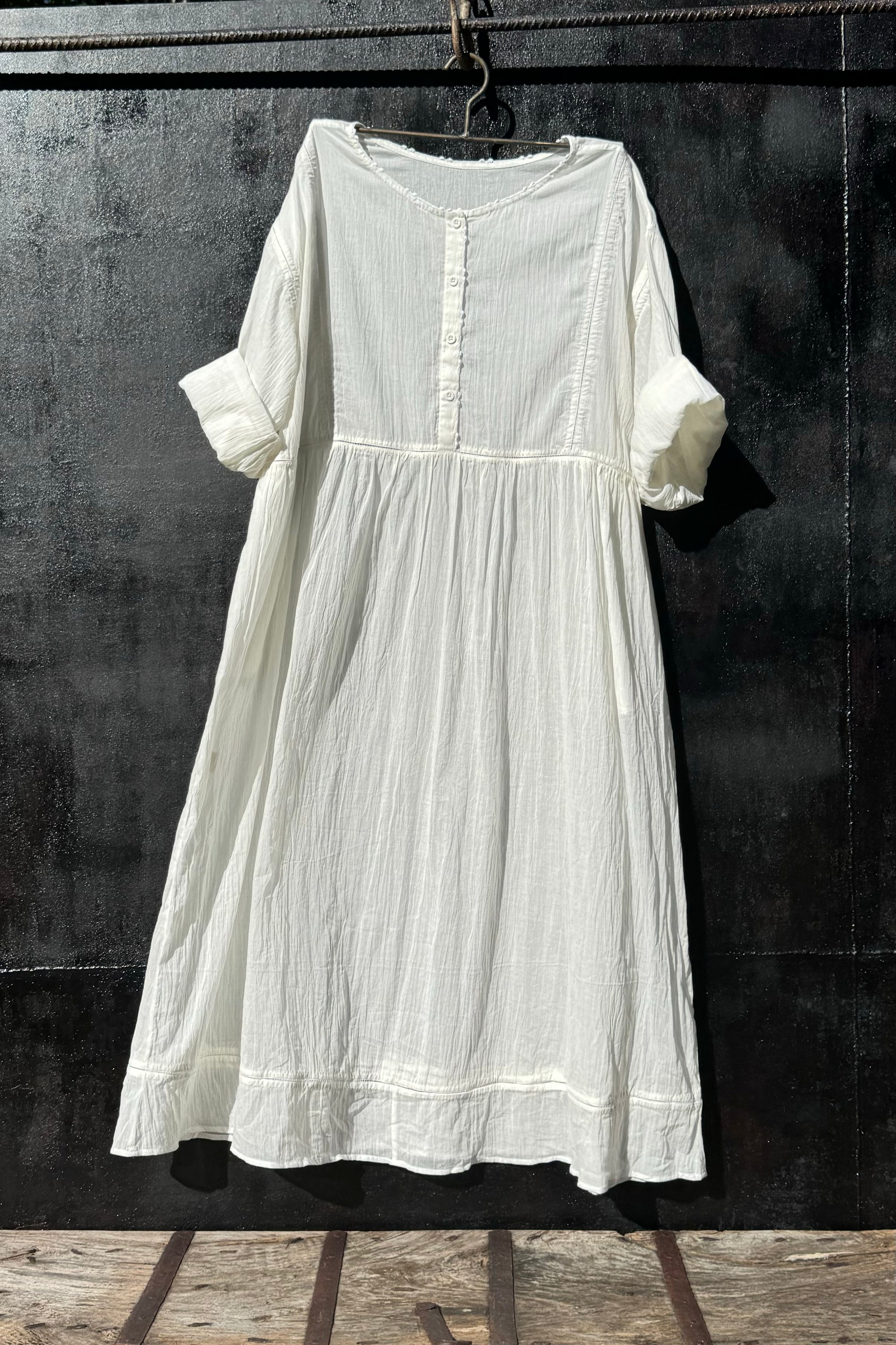 Embroidered Dress - Cotton