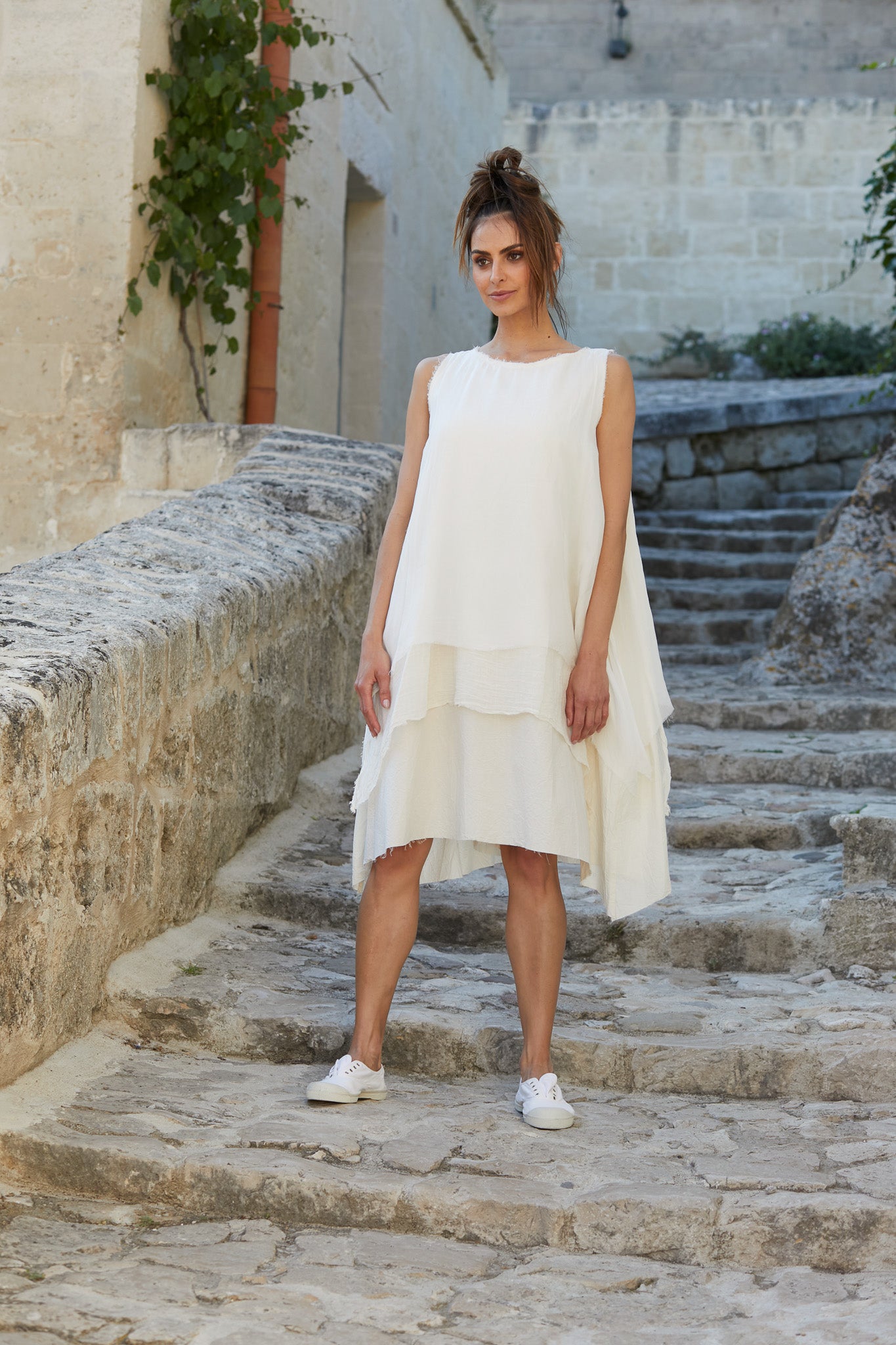 Giorgia Dress - Cotton & Silk