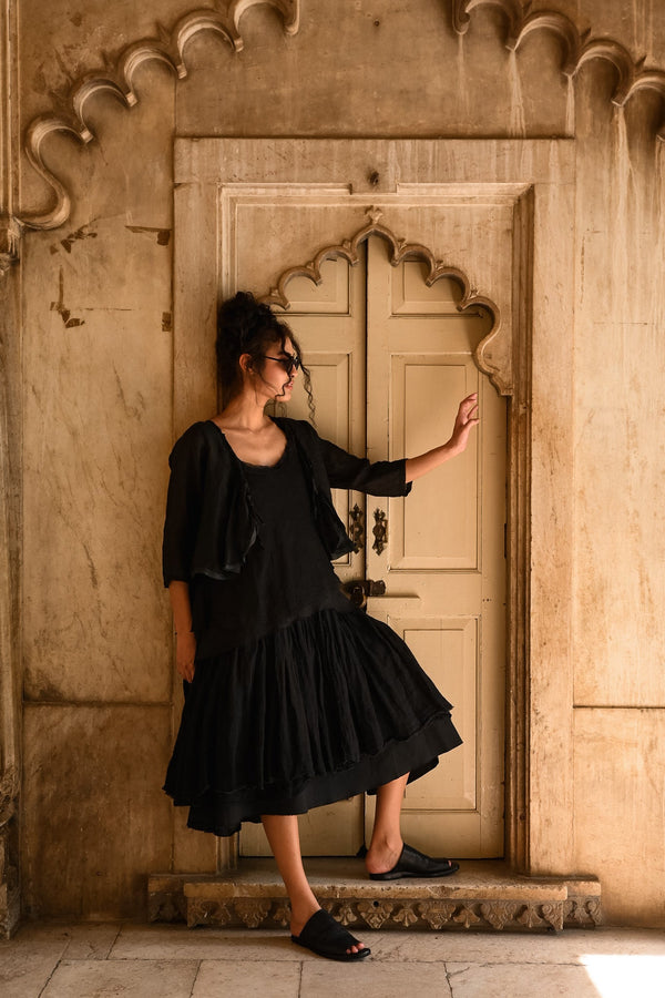 Amelie Silk Tutu Slip Dress main image 1