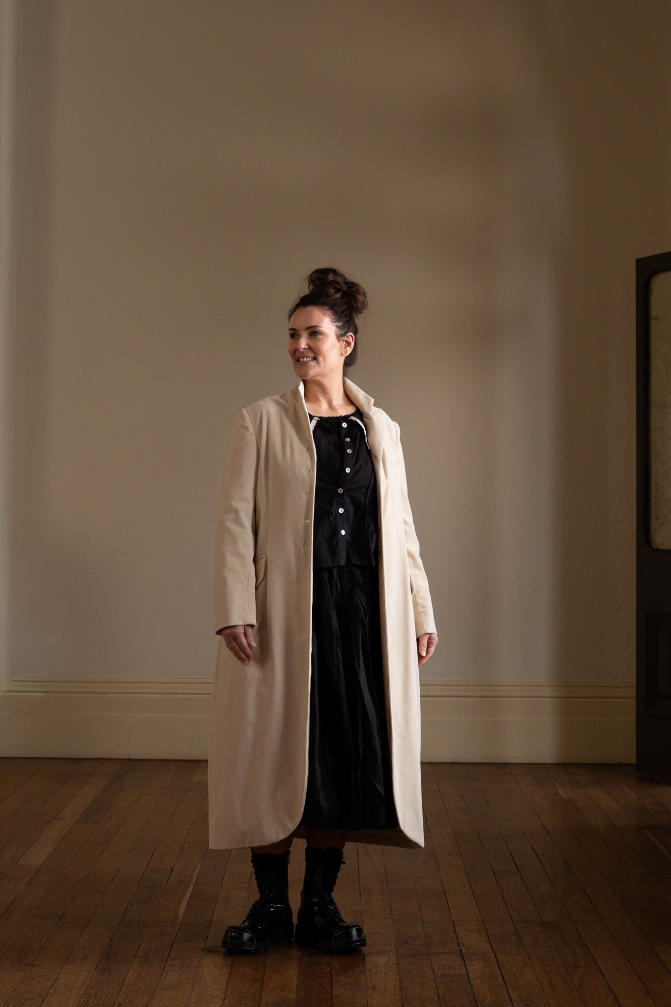 Arc Coat - Cotton Velvet - MegbyDesign