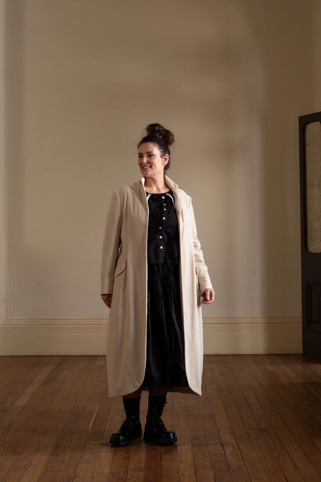 Arc Coat - Cotton Velvet - MegbyDesign