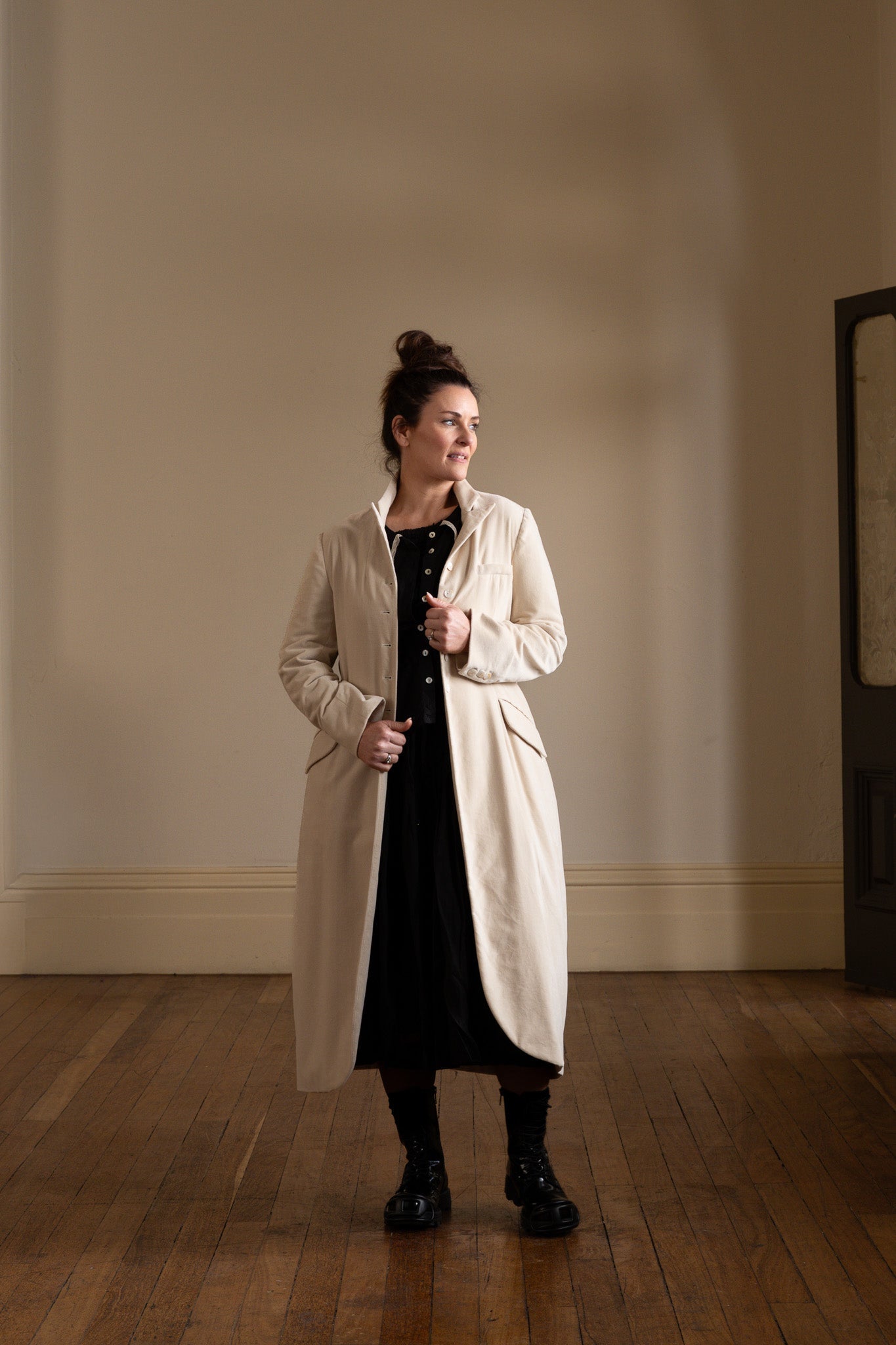 Arc Coat - Cotton Velvet - MegbyDesign
