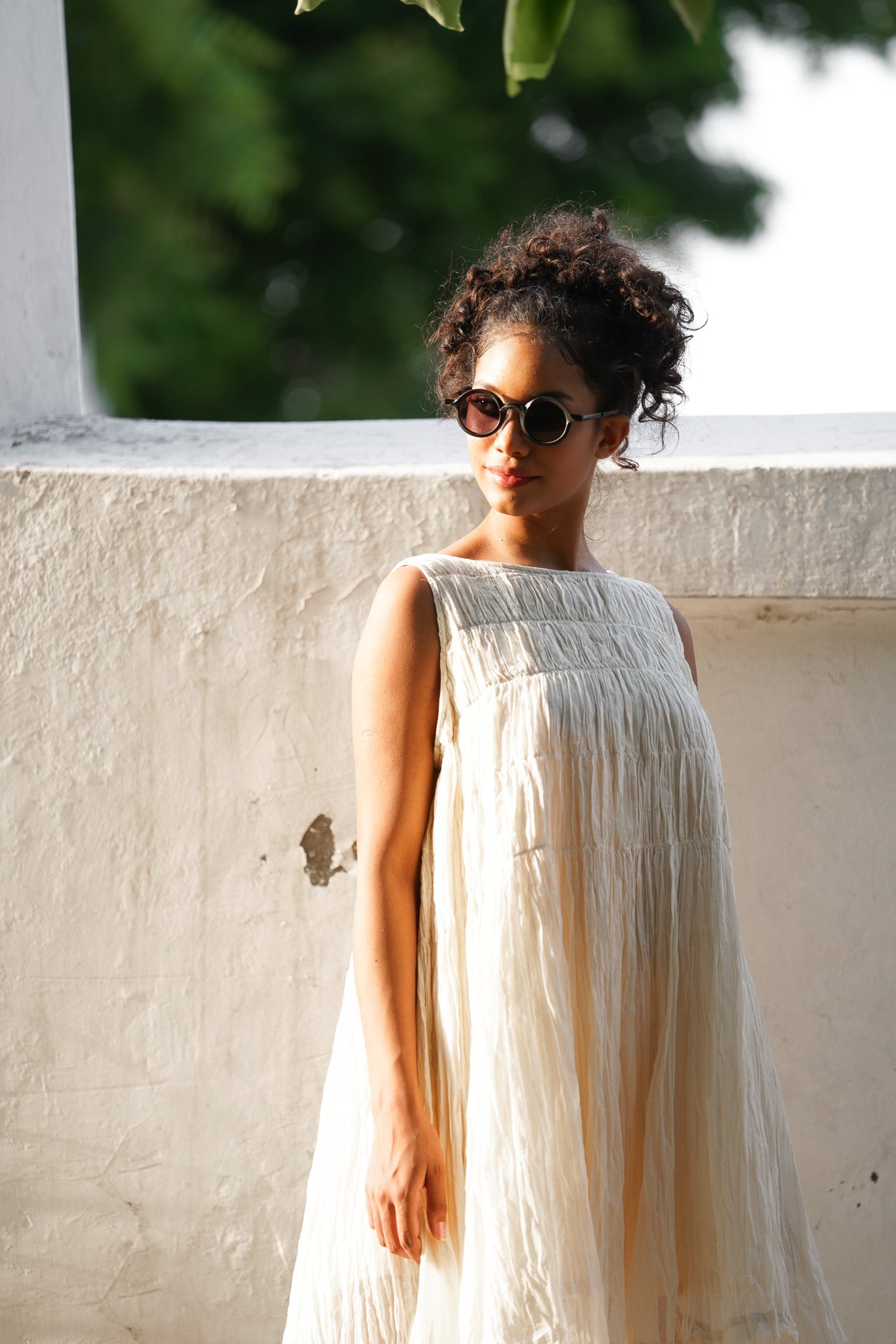 Athena Dress Short - Gauze Cotton - MegbyDesign