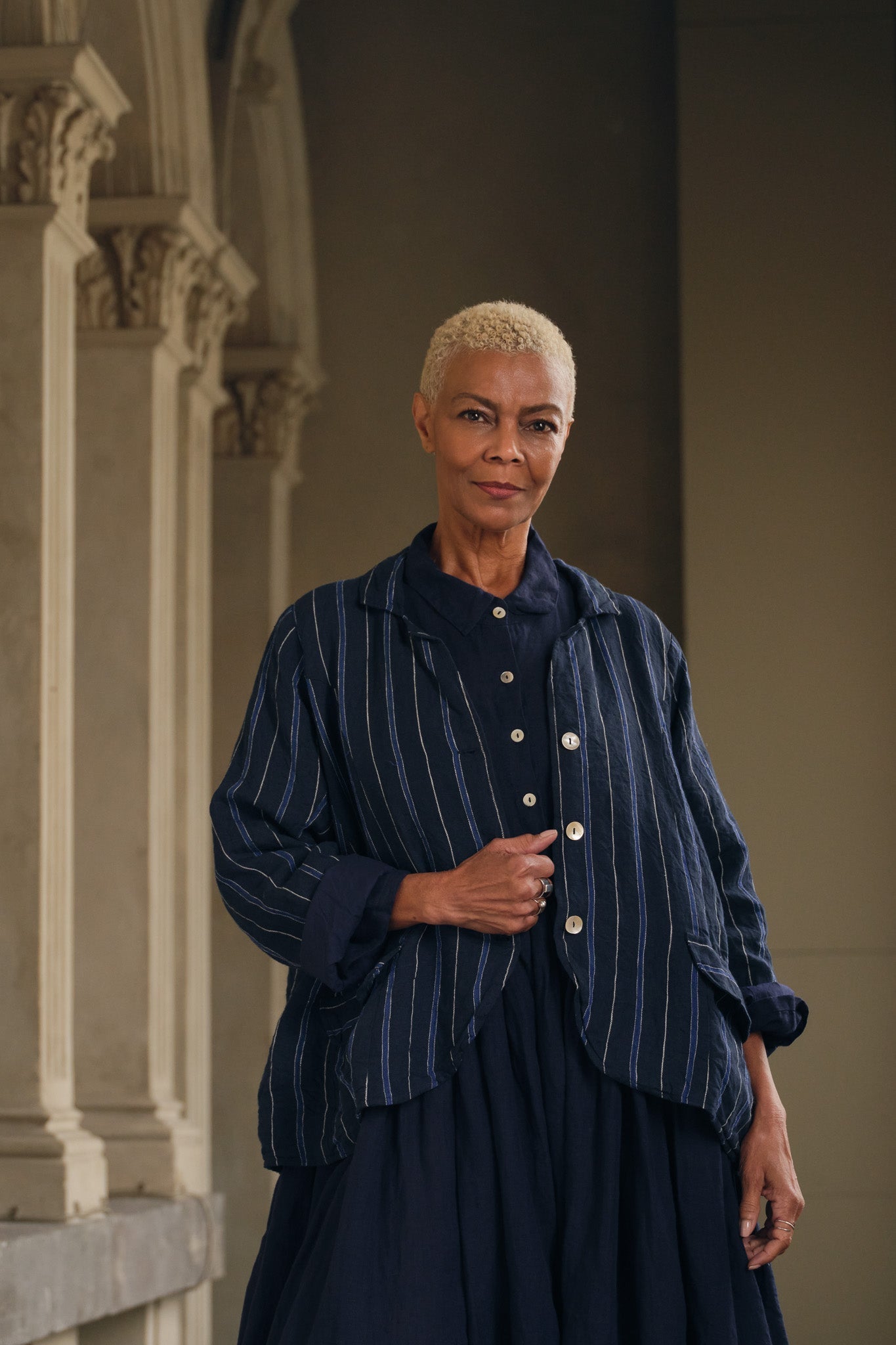 ジャケット・アウター EAPHI LINEN LIKE OVER JACKET Baridi Jacket - Linen