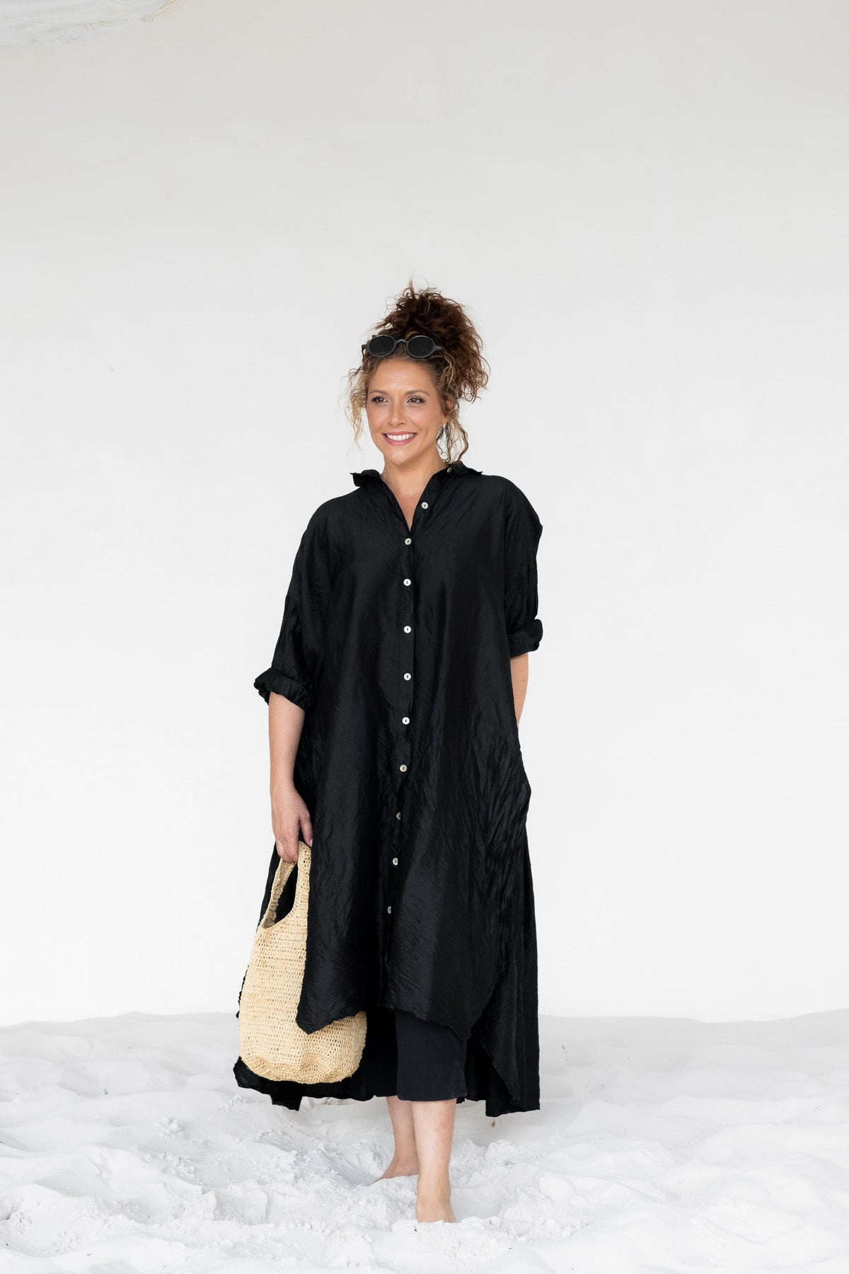 Belgrave Shirt - Silk Taffeta - MegbyDesign
