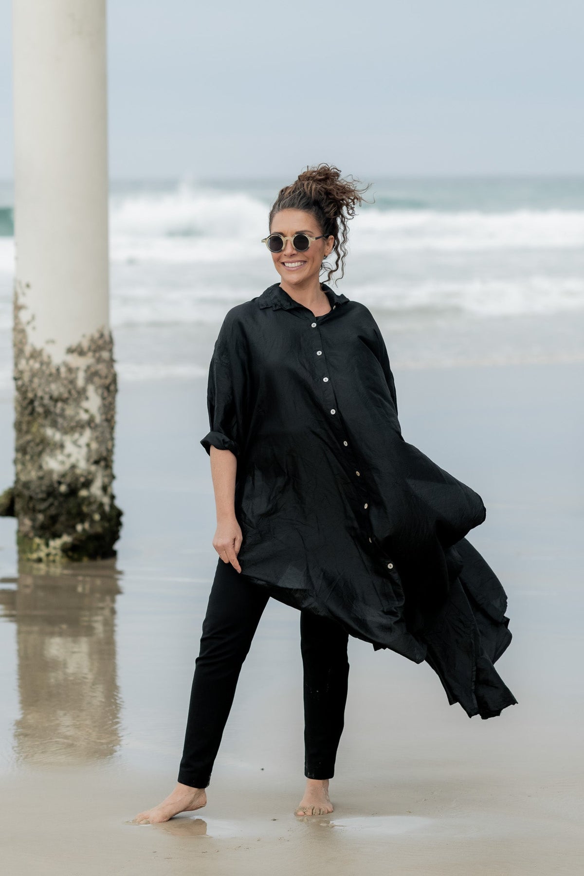 Belgrave Shirt - Silk Taffeta - MegbyDesign