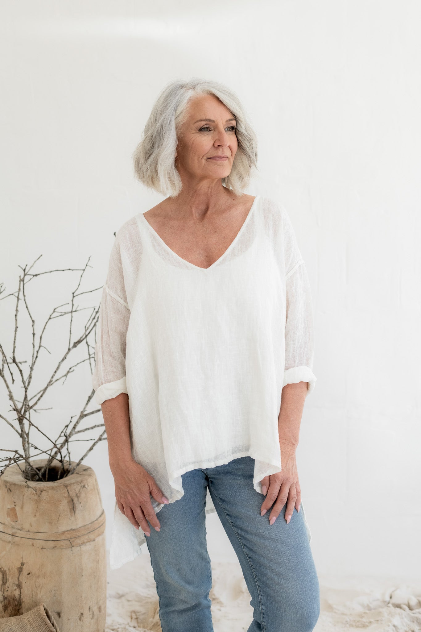 Collie Top - Gauze Linen - MegbyDesign
