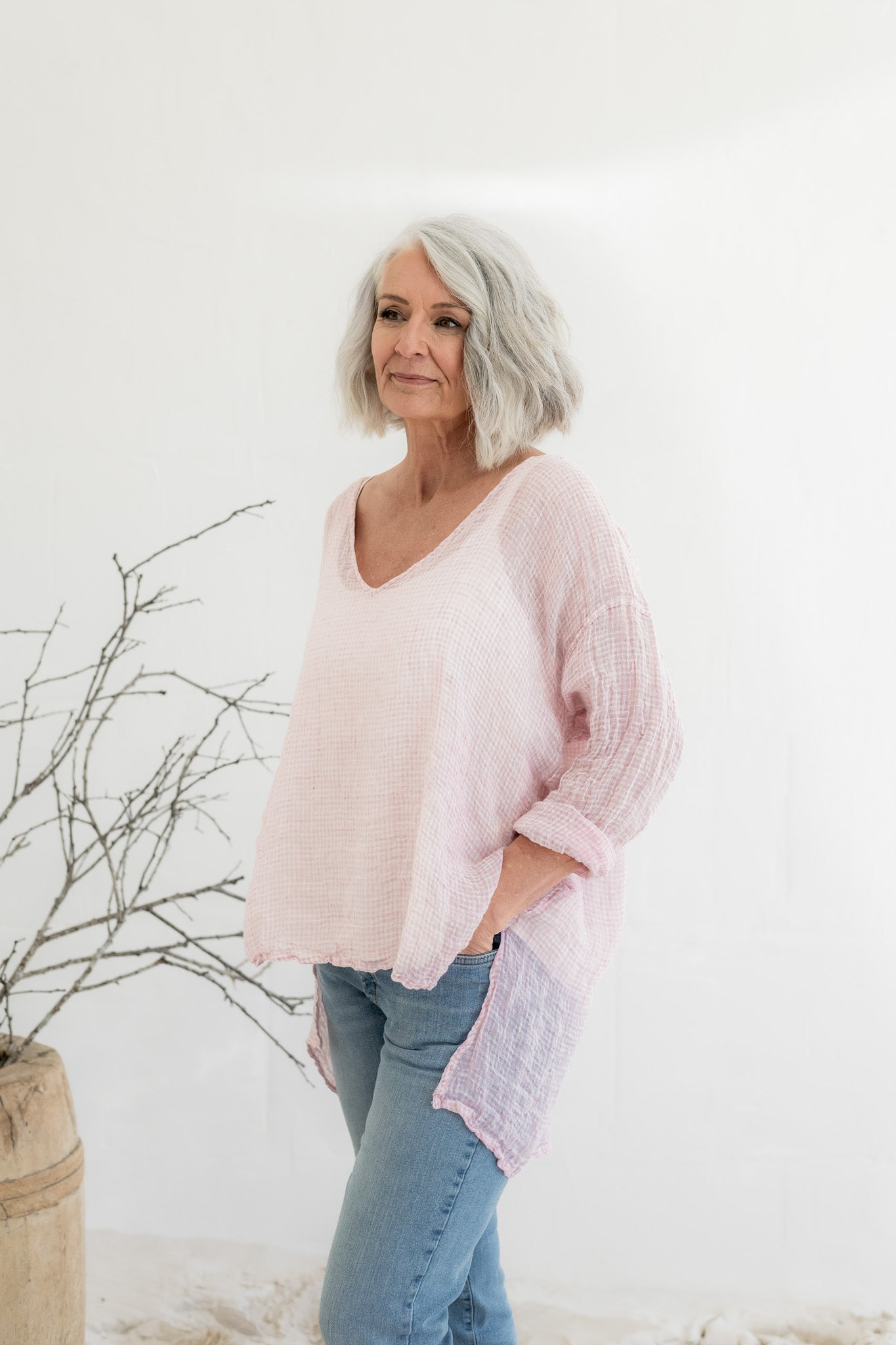 Collie Top - Gauze Linen - MegbyDesign
