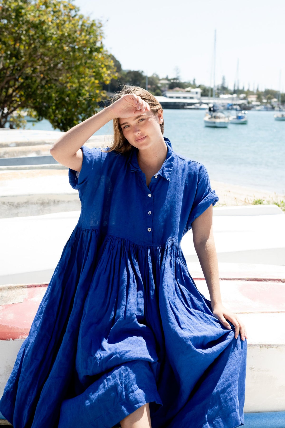 Edith Dress - Linen - MegbyDesign