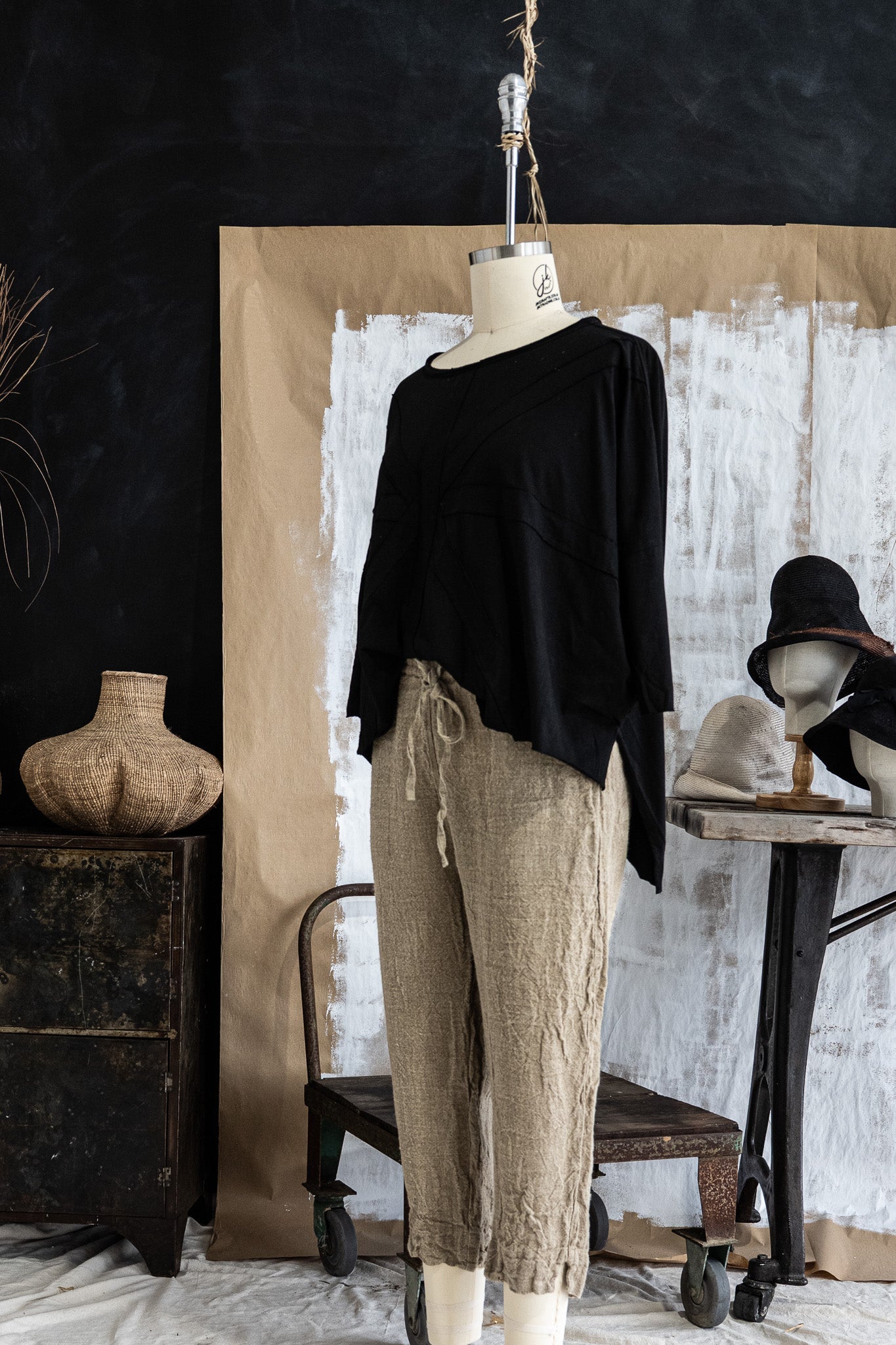 Léon Pant - Raw Linen - MegbyDesign