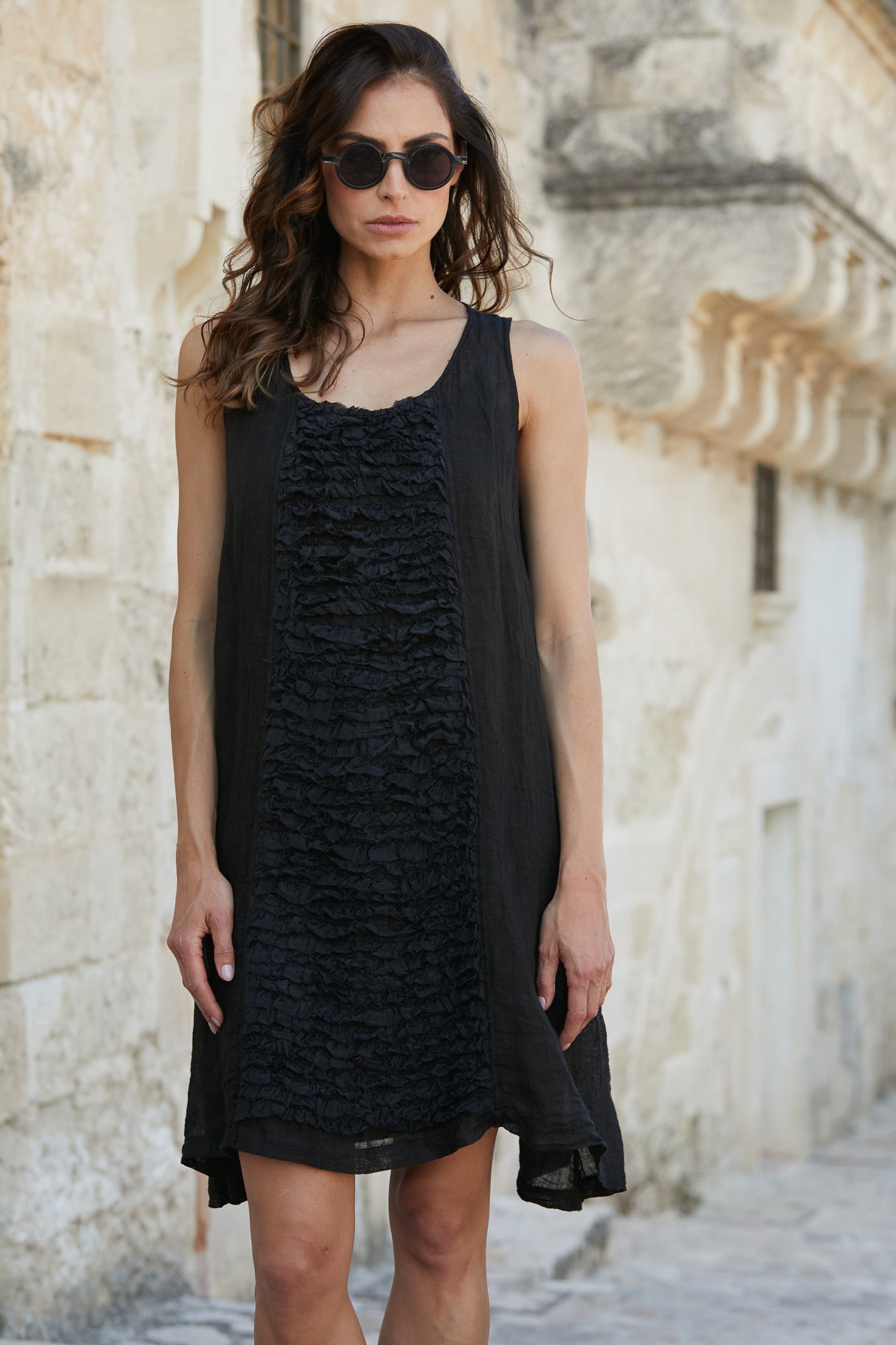 Lidia Dress - Linen & Lace - MegbyDesign