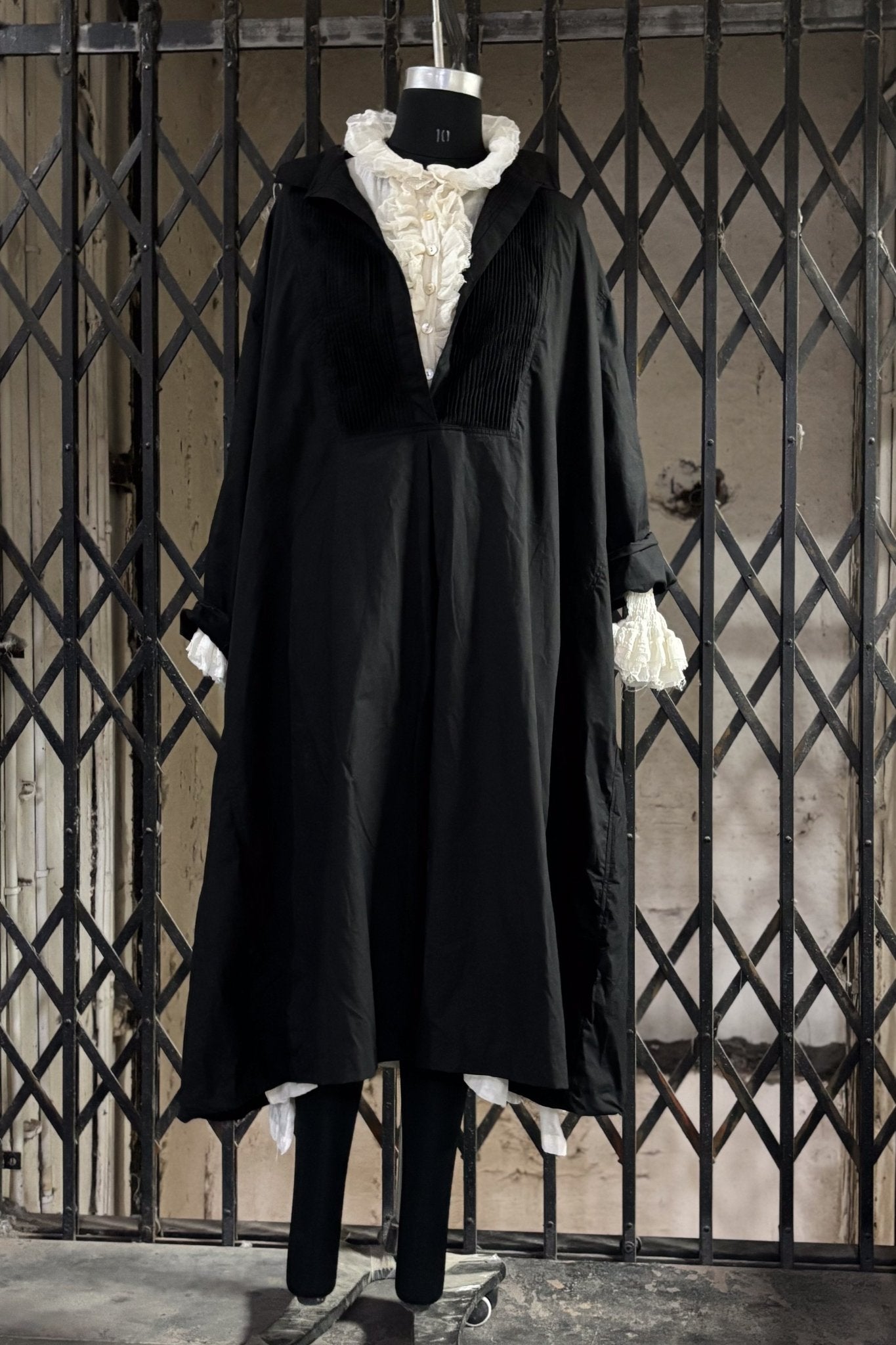 Marcel Tuxedo Dress - Cotton Poplin - MegbyDesign