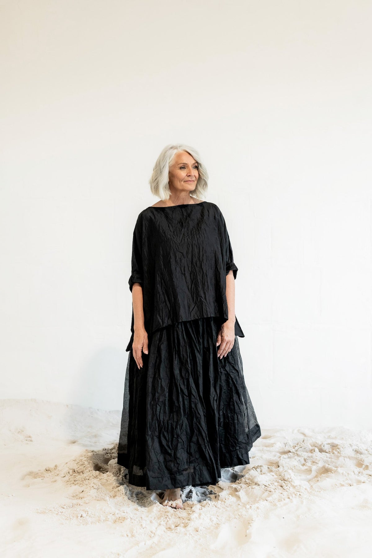 MegbyDesign Opera Skirt in sheer cotton organdy with full sculptural silhouette