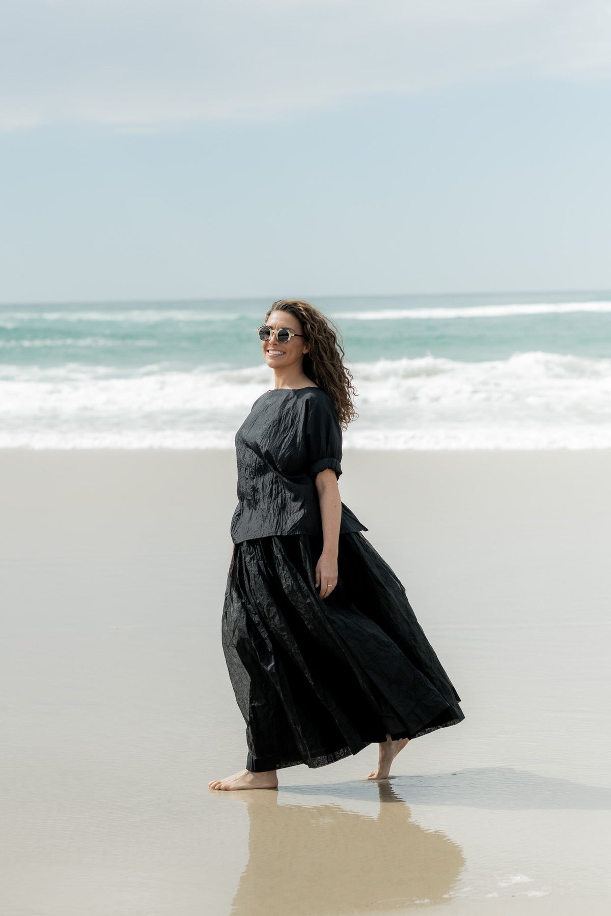 MegbyDesign Opera Skirt in sheer cotton organdy with full sculptural silhouette