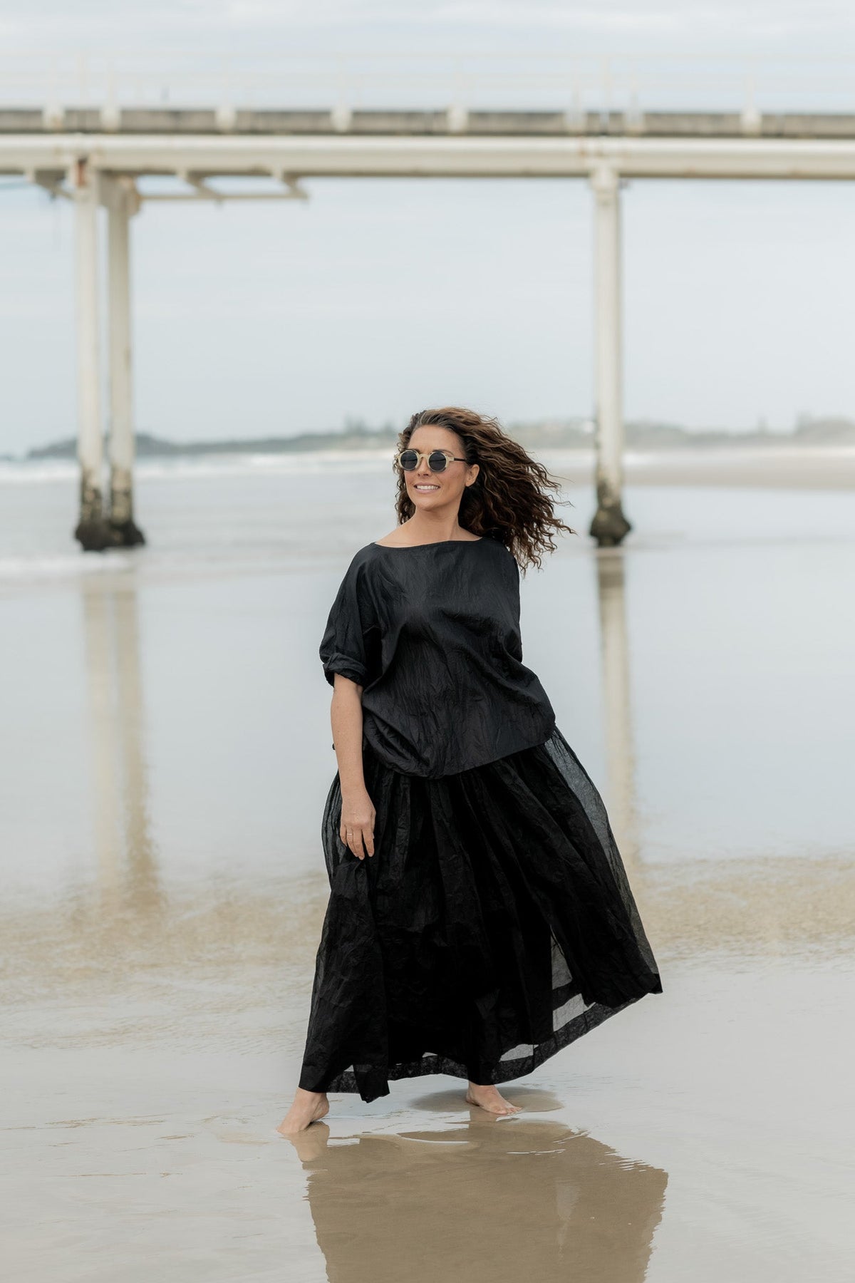 MegbyDesign Opera Skirt in sheer cotton organdy with full sculptural silhouette