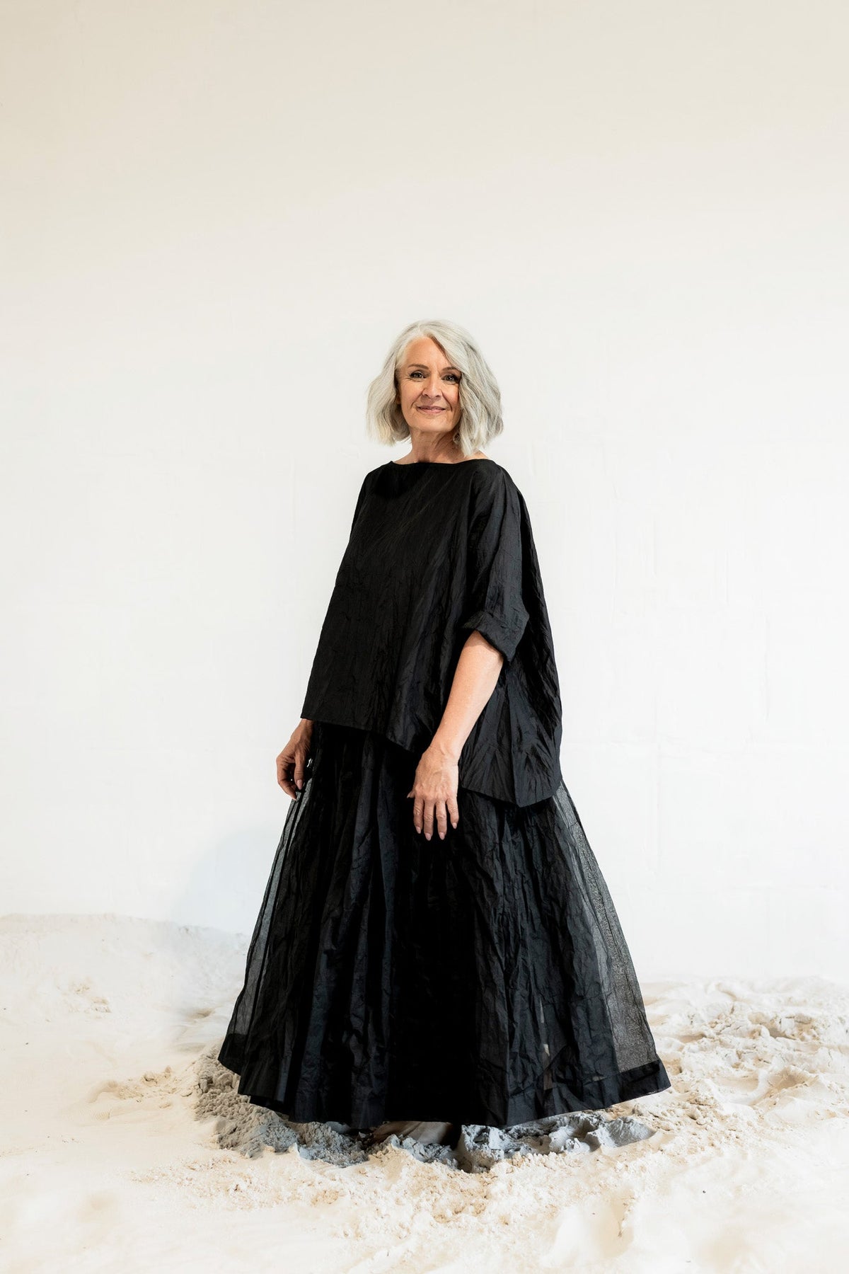 MegbyDesign Opera Skirt in sheer cotton organdy with full sculptural silhouette