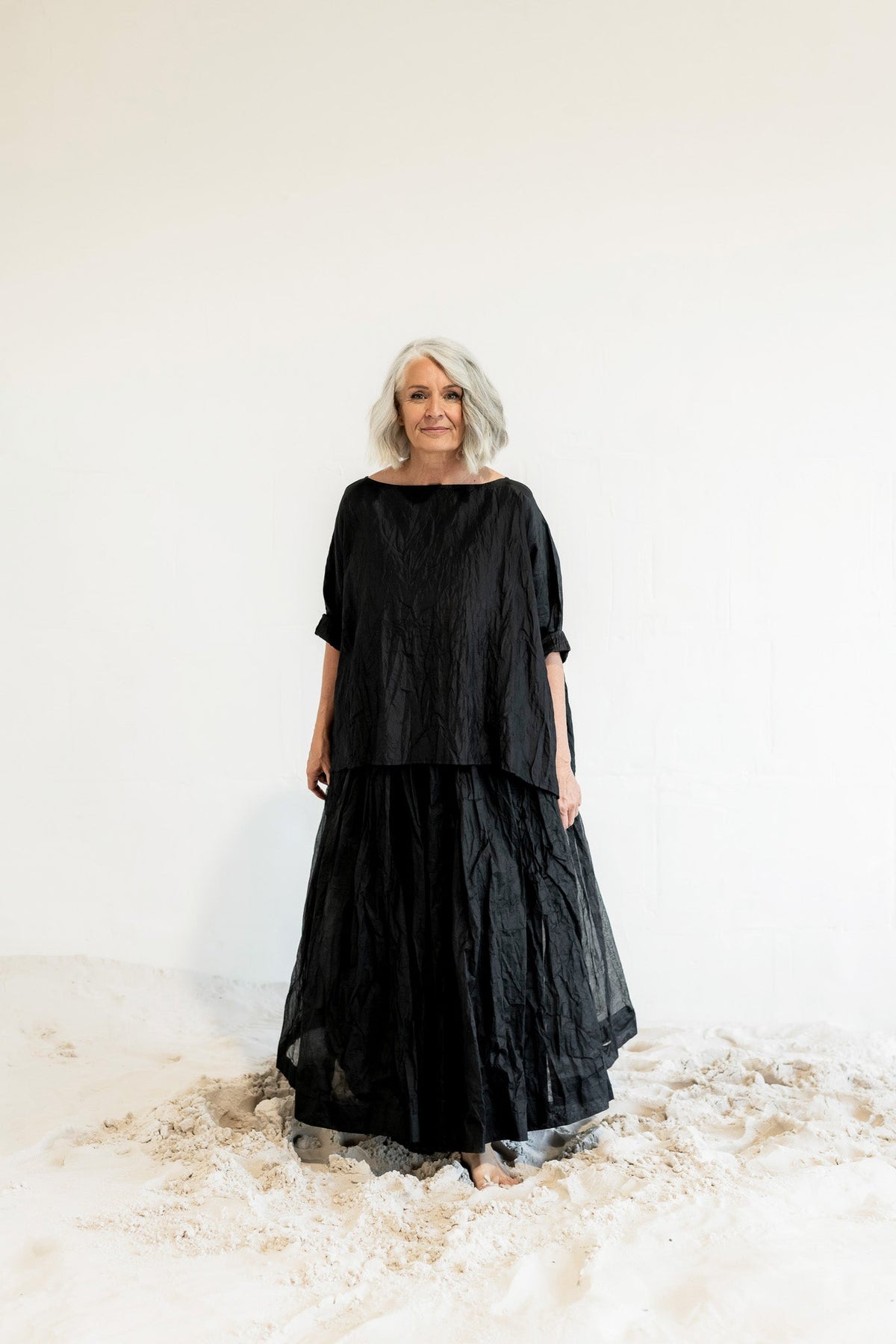 MegbyDesign Opera Skirt in sheer cotton organdy with full sculptural silhouette