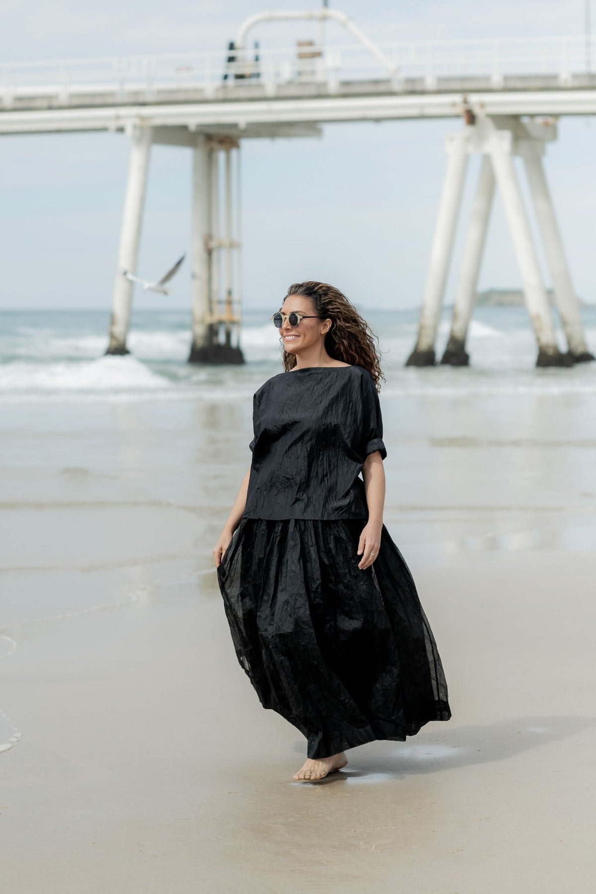 MegbyDesign Opera Skirt in sheer cotton organdy with full sculptural silhouette