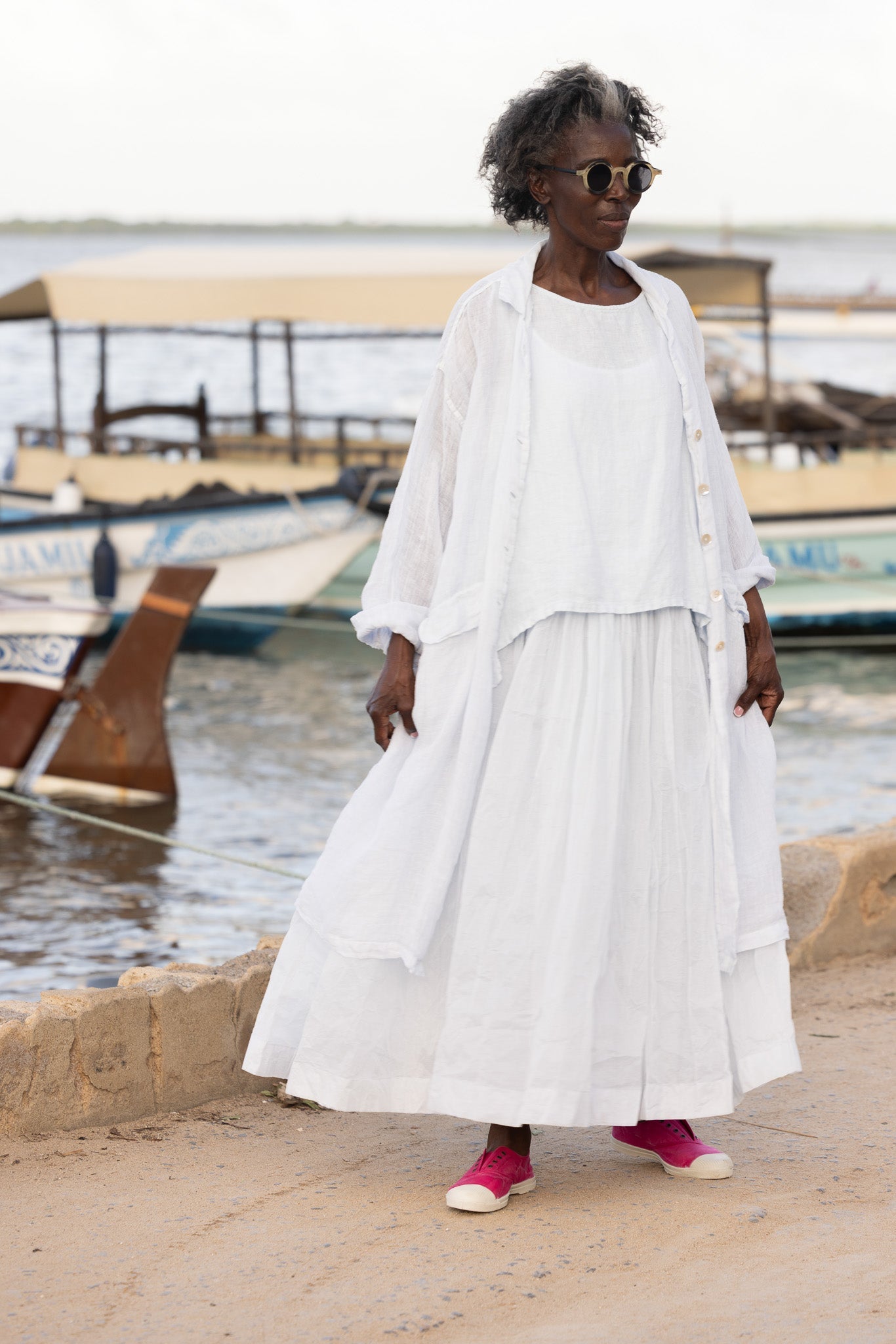 Piaf Coat - Gauze Linen - MegbyDesign
