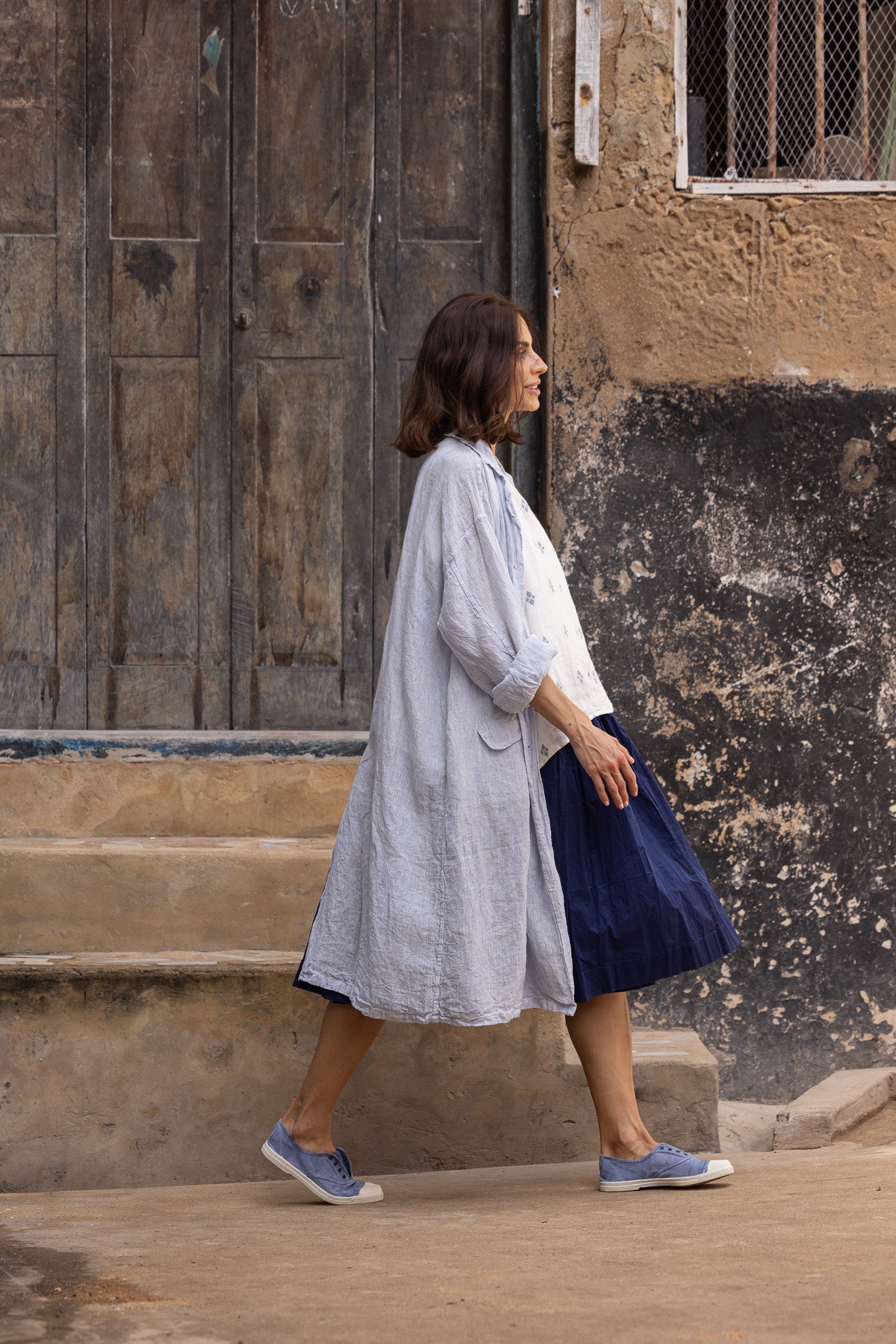 Piaf Coat - Linen - MegbyDesign